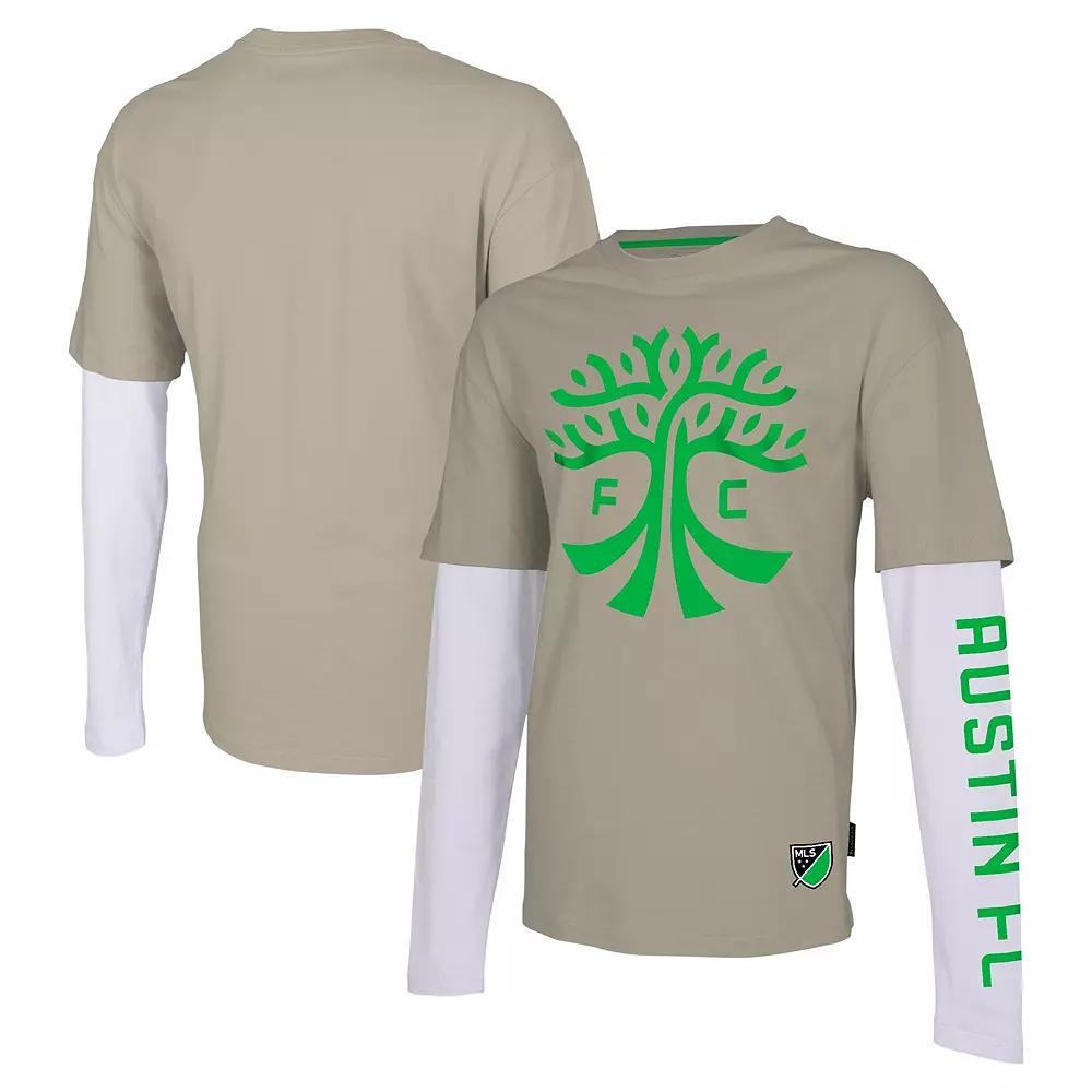 Men's Stadium Essentials Tan Austin FC Status Long Sleeve T-Shirt,  Product Image