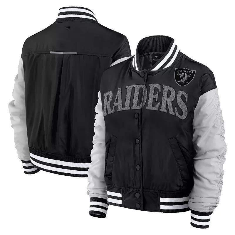 Women's Fanatics  Black Las Vegas Raiders Elements Wave Full-Snap Jacket, Size: XL, Lvr Black Product Image