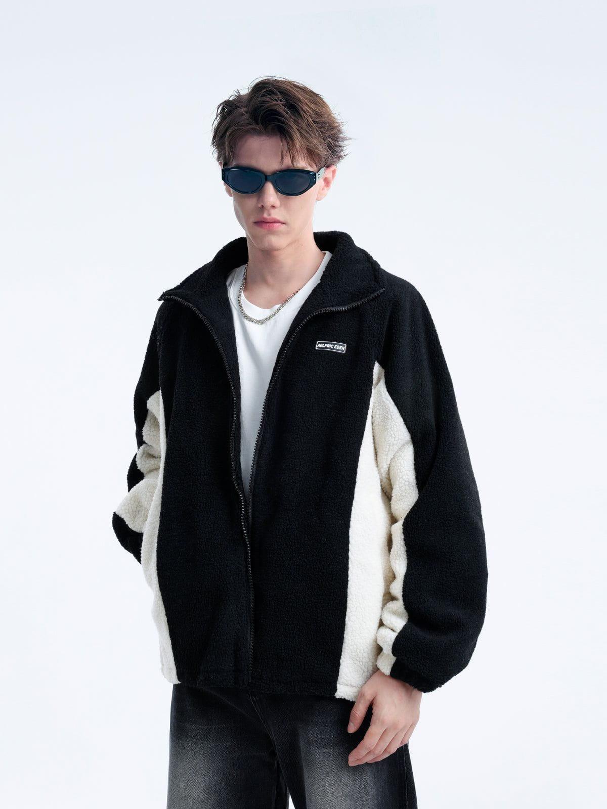 Aelfric Eden Color Block Sherpa Coat Product Image