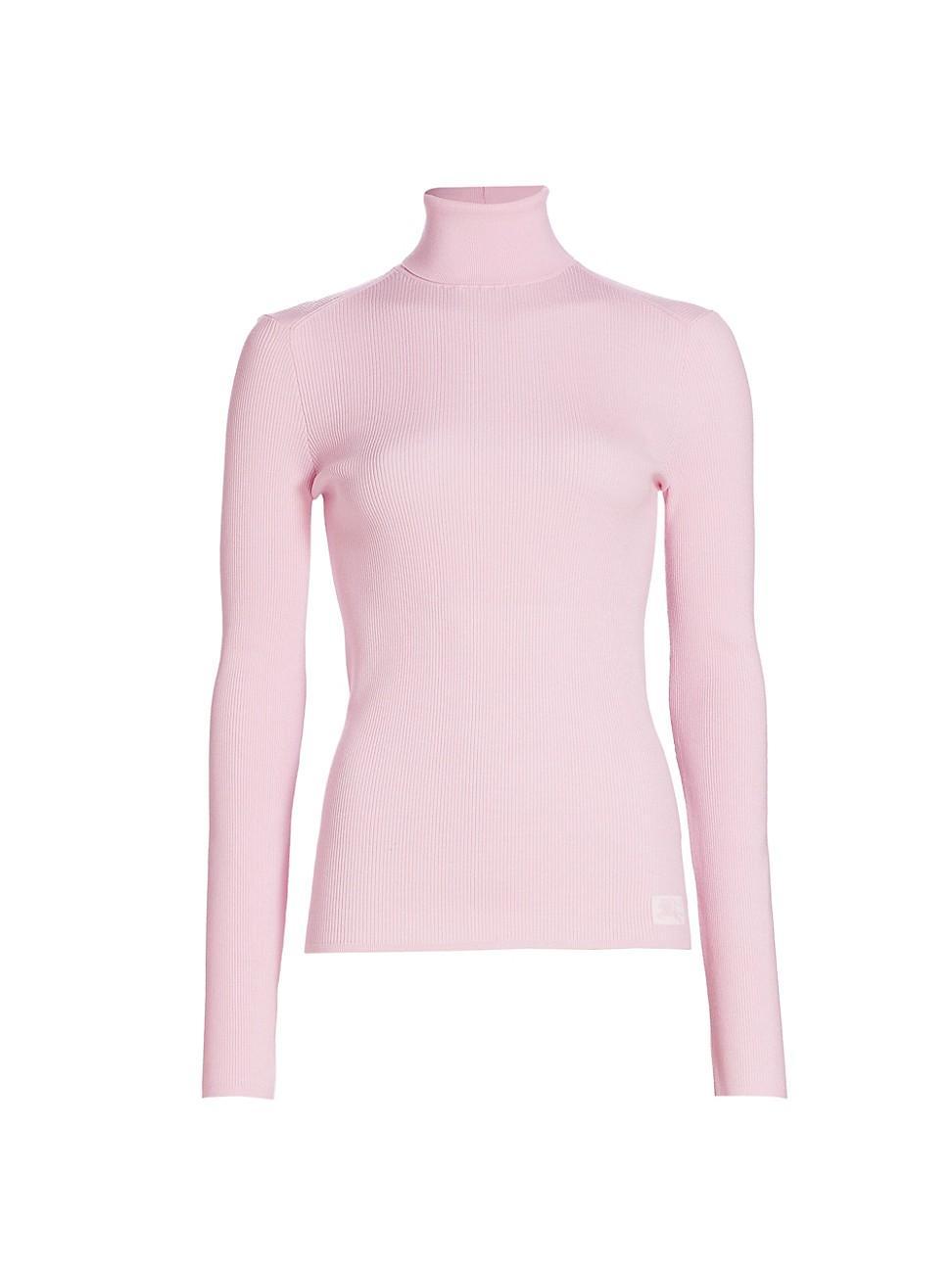 Womens Wool-Blend Turtleneck Sweater Product Image