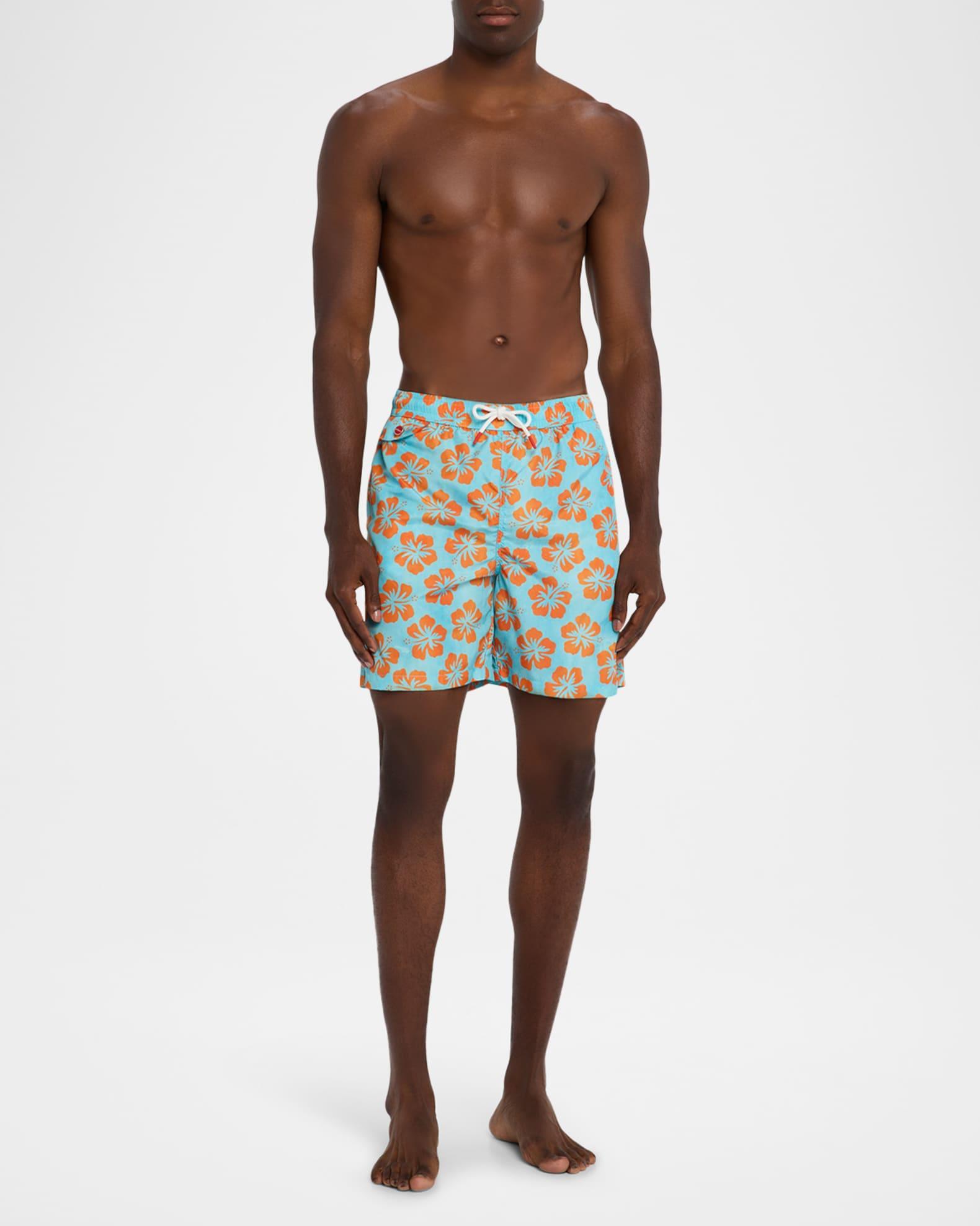 Men's Tropical Floral Swim Trunks Product Image