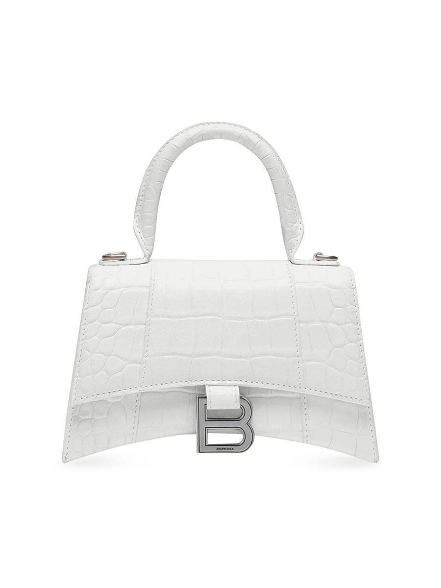 Womens Hourglass XS Handbag Crocodile Embossed Product Image