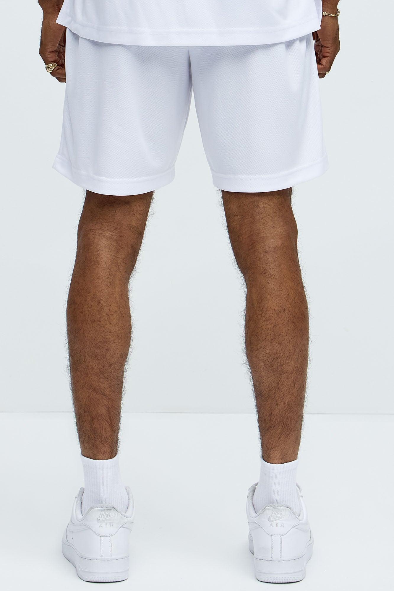 What's Up Doc Mesh Shorts - White Male Product Image