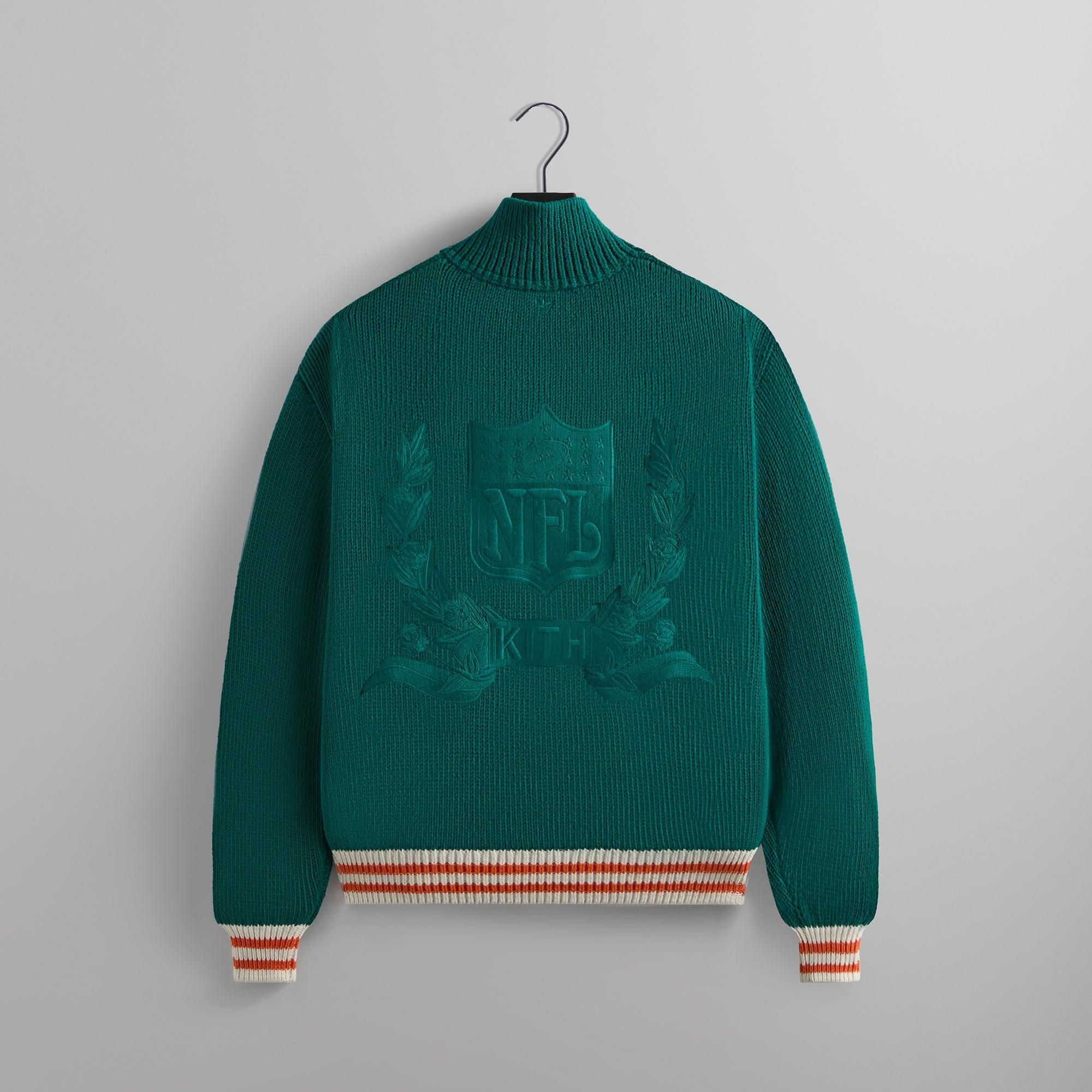 Kith & '47 for the NFL: Dolphins Wyona Full Zip Sweater - Center Male Product Image