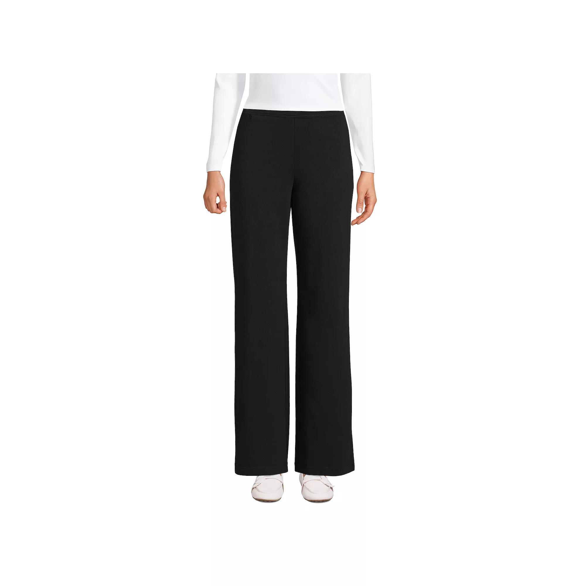 Women's Lands' End Starfish Mid Rise Wide Leg Pull On Pants,  Product Image