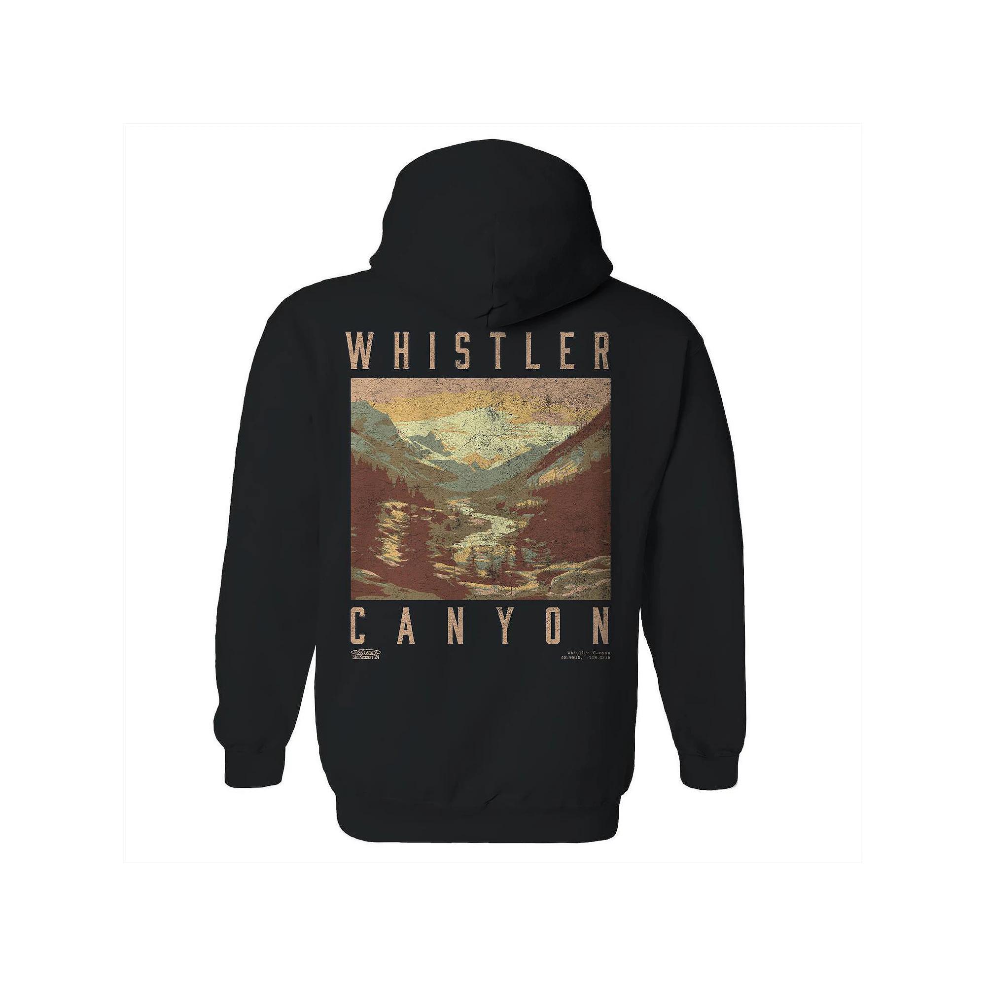 Men's Whistler Black Graphic Hoodie, Size: XXL Product Image