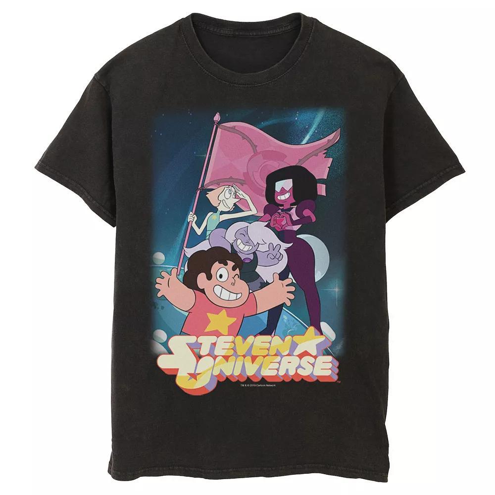Men's Cartoon Network Steven Universe Team Flag Poster Tee, Size: 3XL, Black Product Image