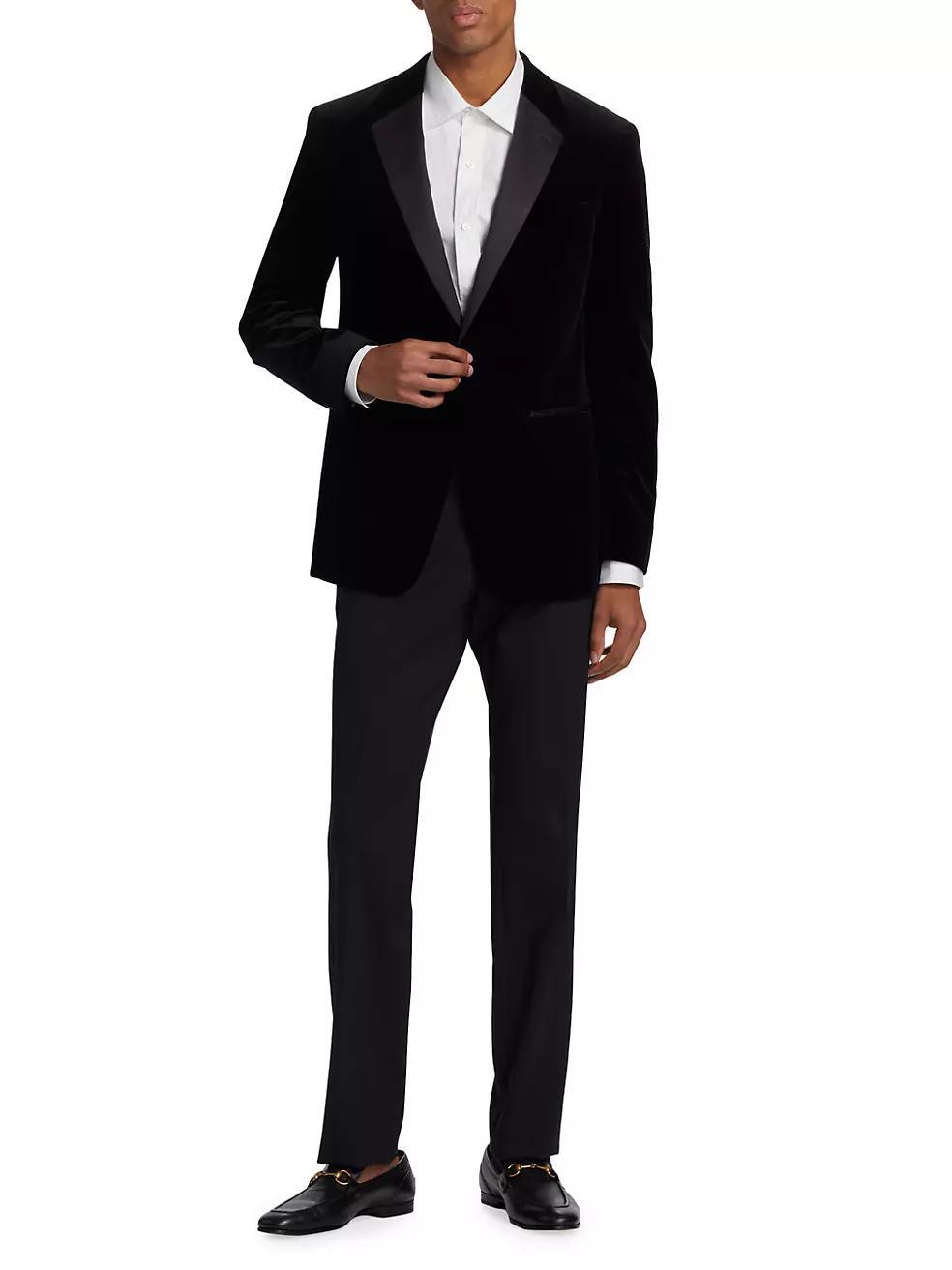 Chambers Velvet One-Button Tuxedo Jacket Product Image