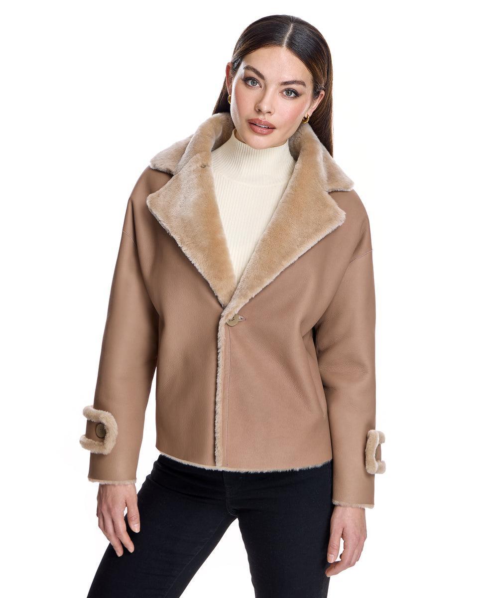 REVERSIBLE SHEARLING LAMB JACKET Product Image