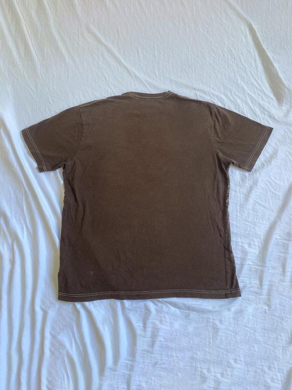 Vintage Print Crew Neck Oversized Short Sleeve Tee Product Image