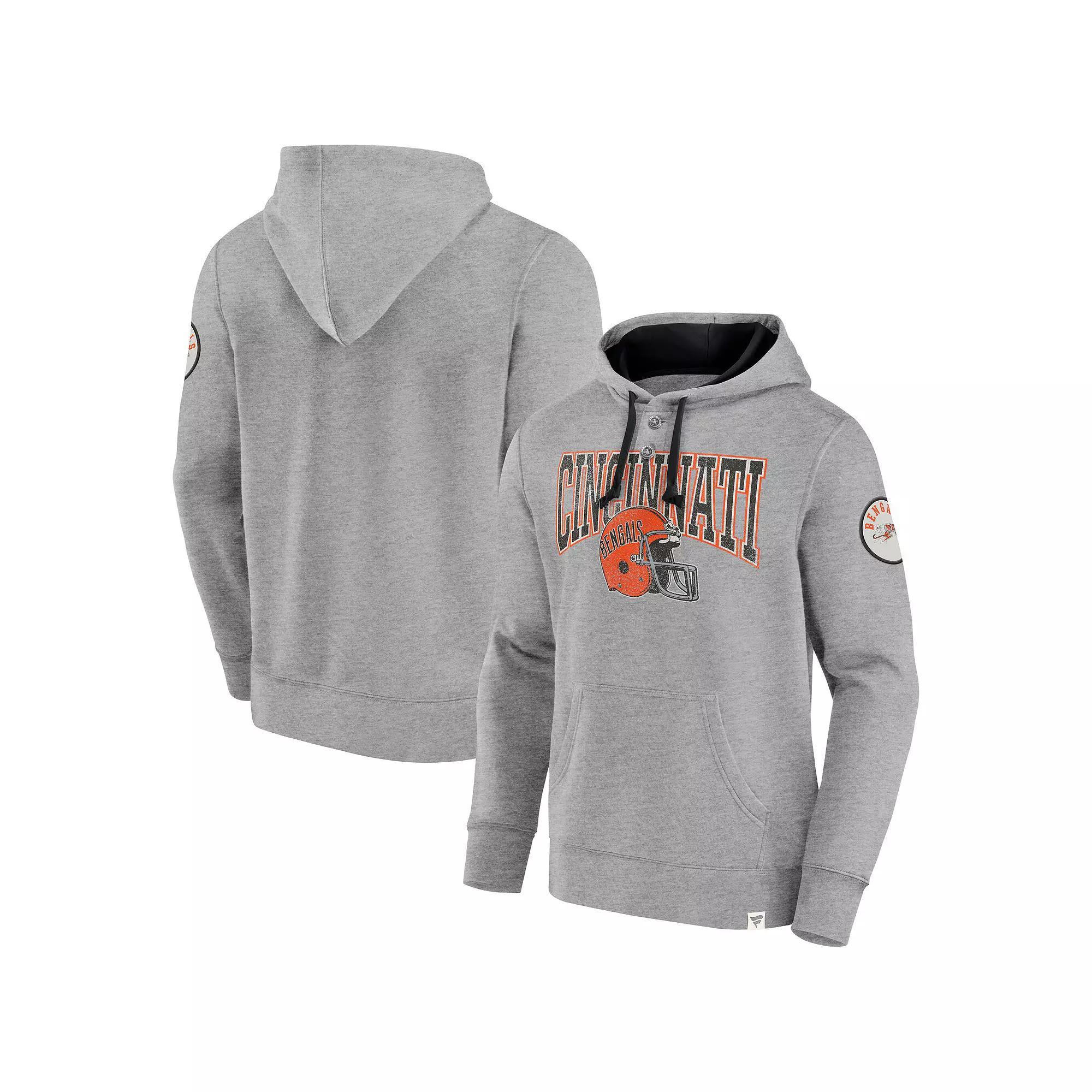 Men's Fanatics Black Cincinnati Bengals Label Maker Pullover Hoodie,  Product Image