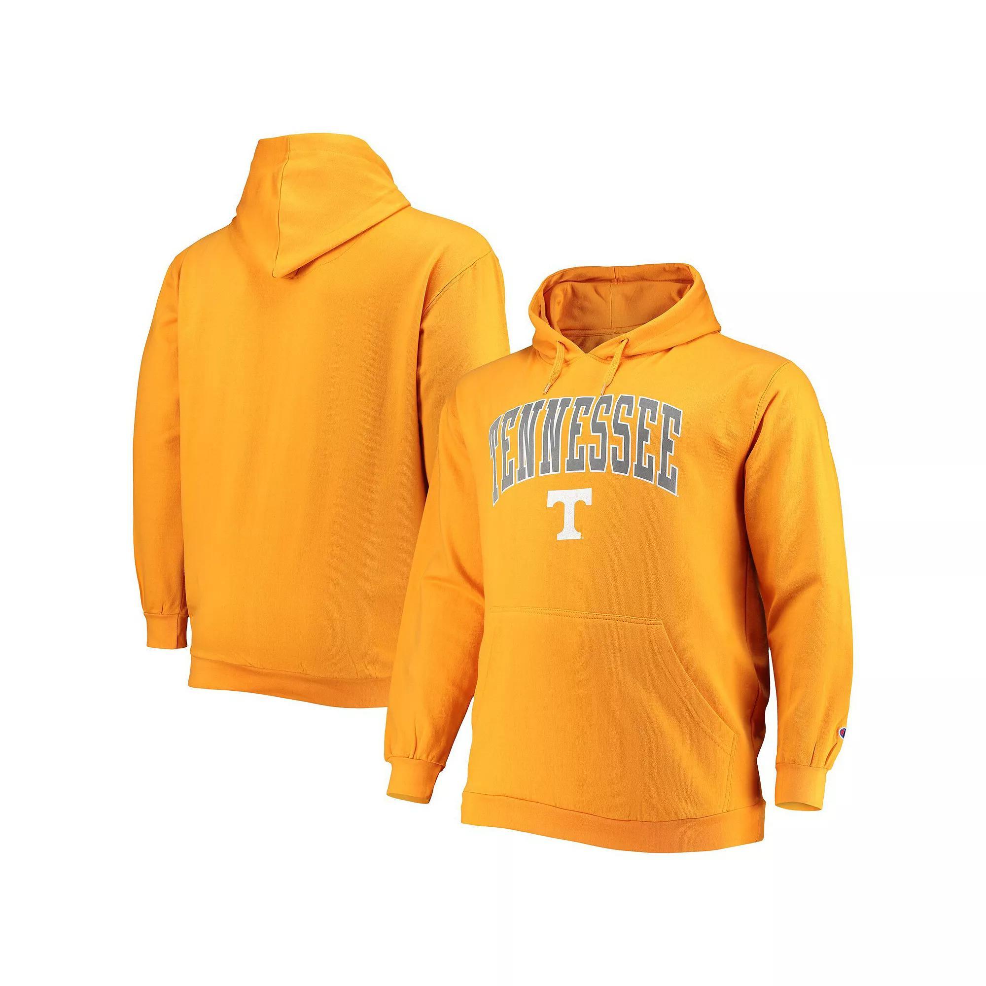 Men's Champion Tenn Orange Tennessee Volunteers Big & Tall Arch Over Logo Powerblend Pullover Hoodie, Size: 2XB Product Image