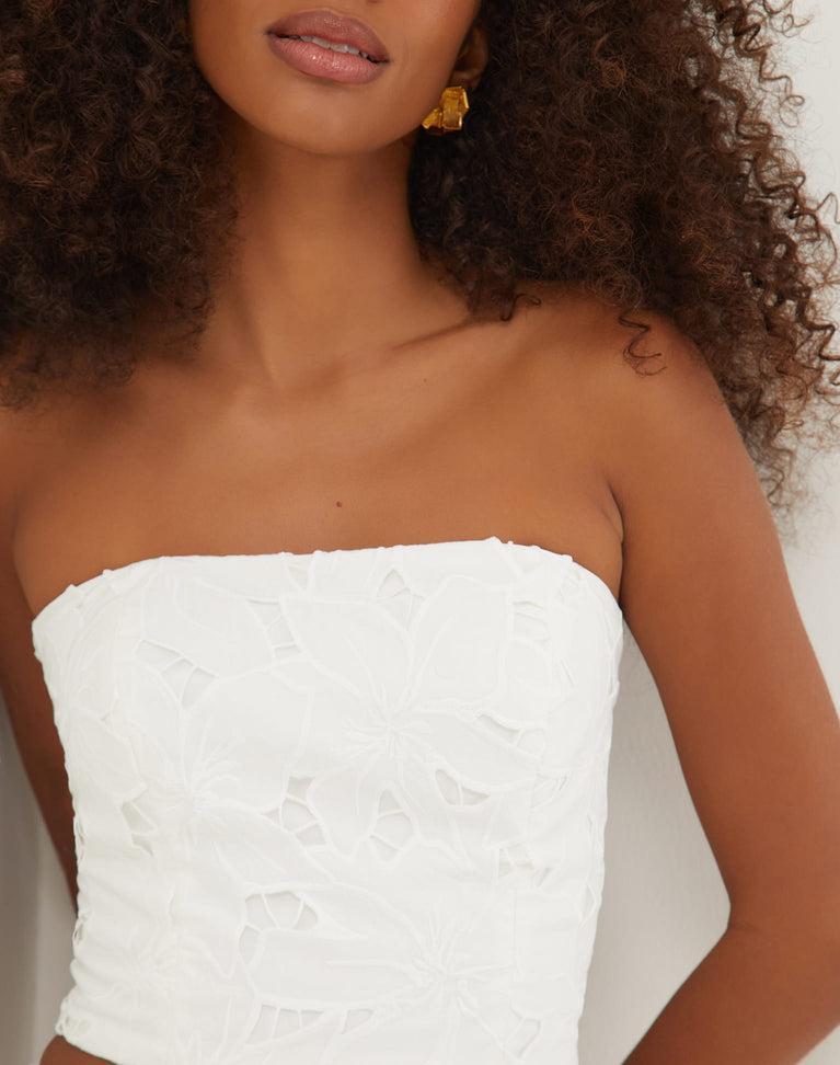 Giorgia Mini Skirt - Off White Product Image