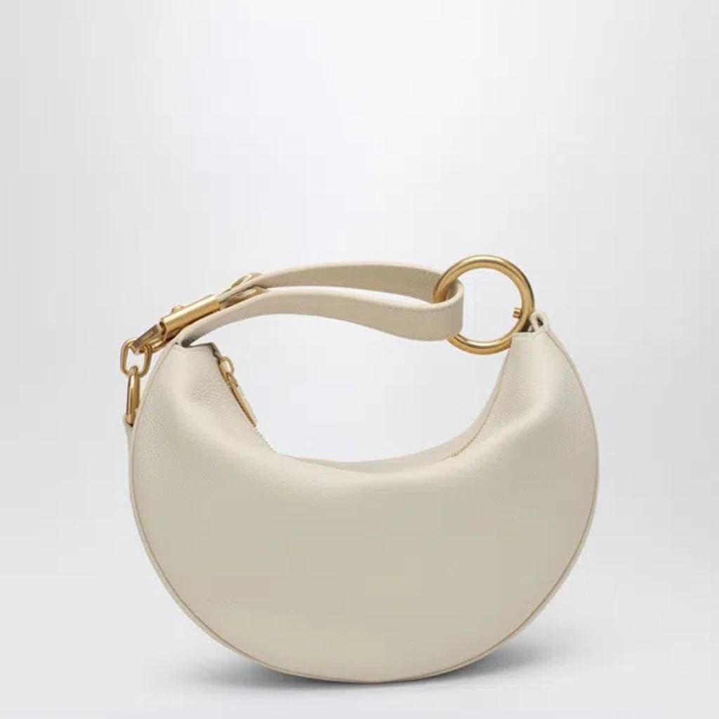 BURBERRY Ivory Leather Knight Bag Women In Cream Product Image