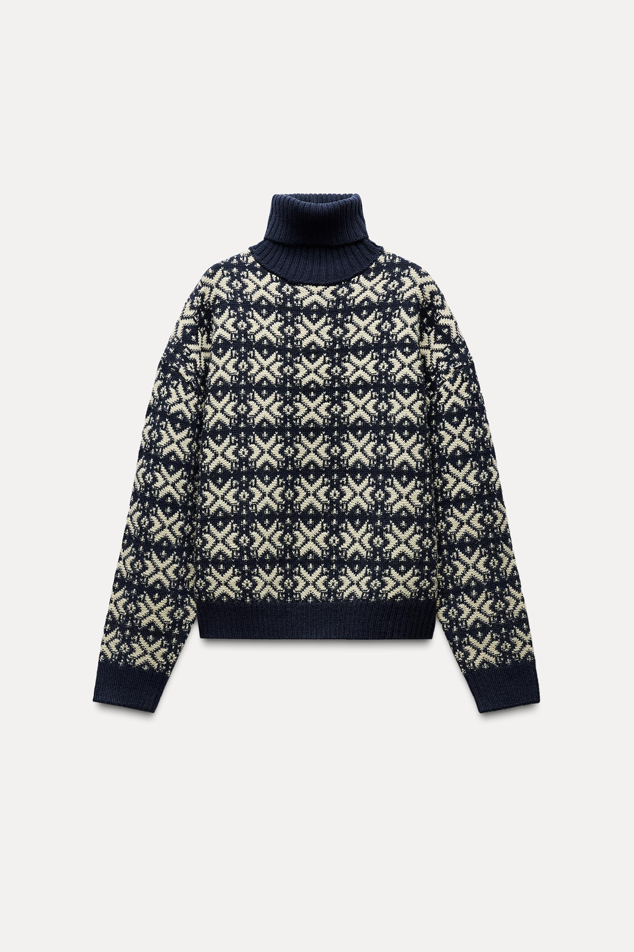 JACQUARD KNIT SWEATER Product Image