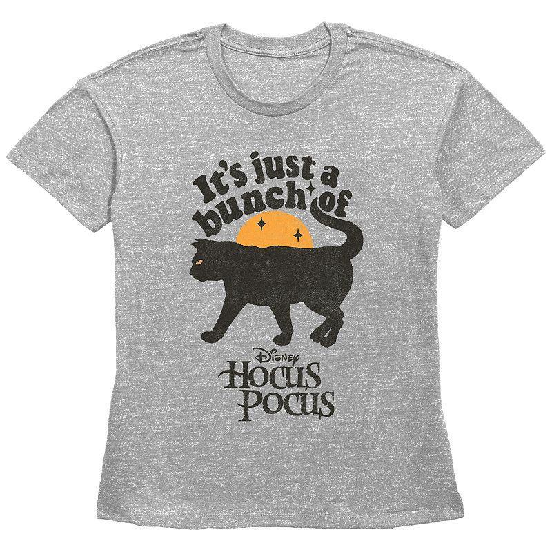 Disney's Hocus Pocus Juniors' It's Just A Bunch Of Thackery Binx Graphic Tee, Women's, Size: Small, Grey Gray Product Image