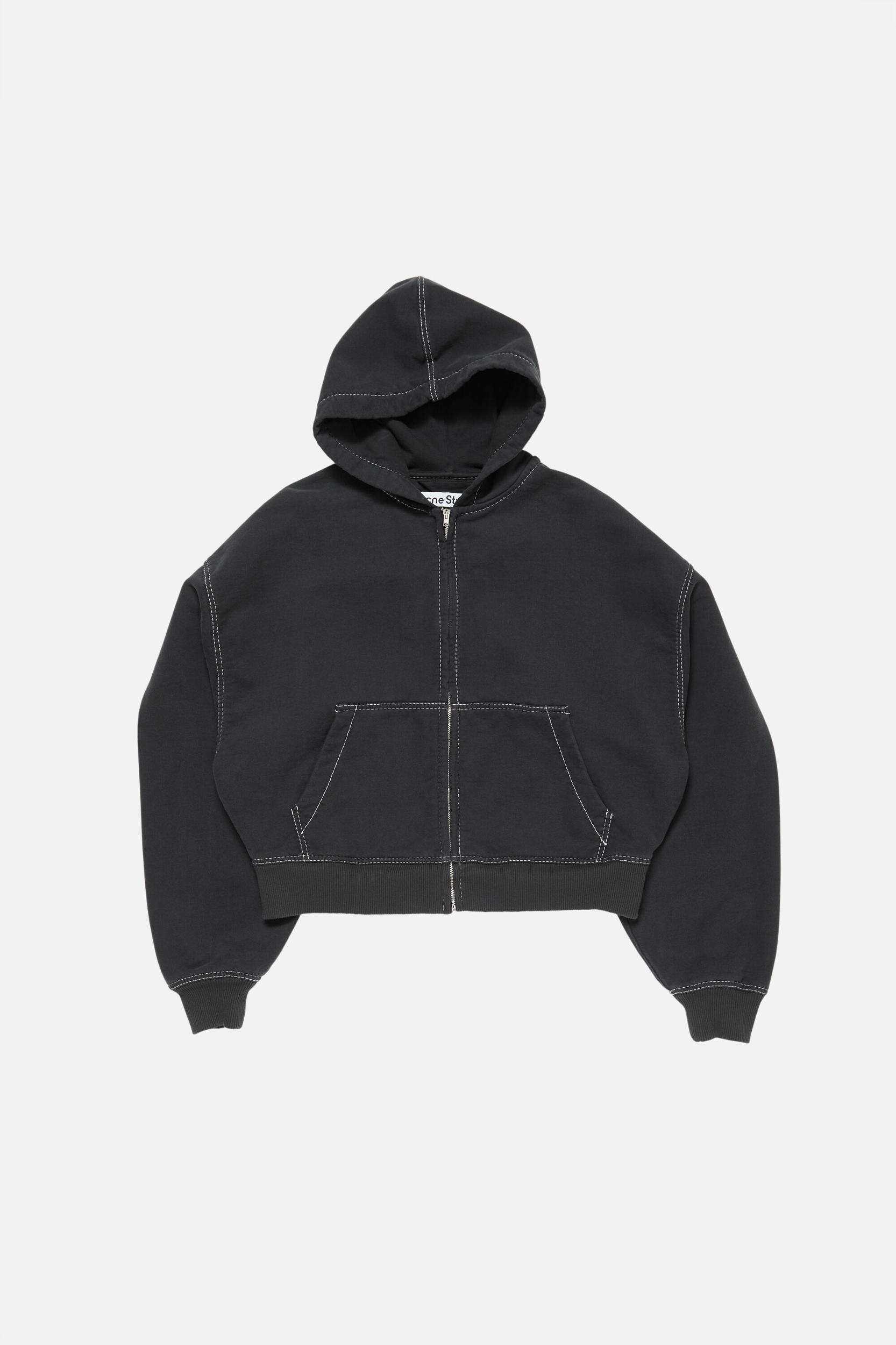 Hooded zip-up sweater Product Image