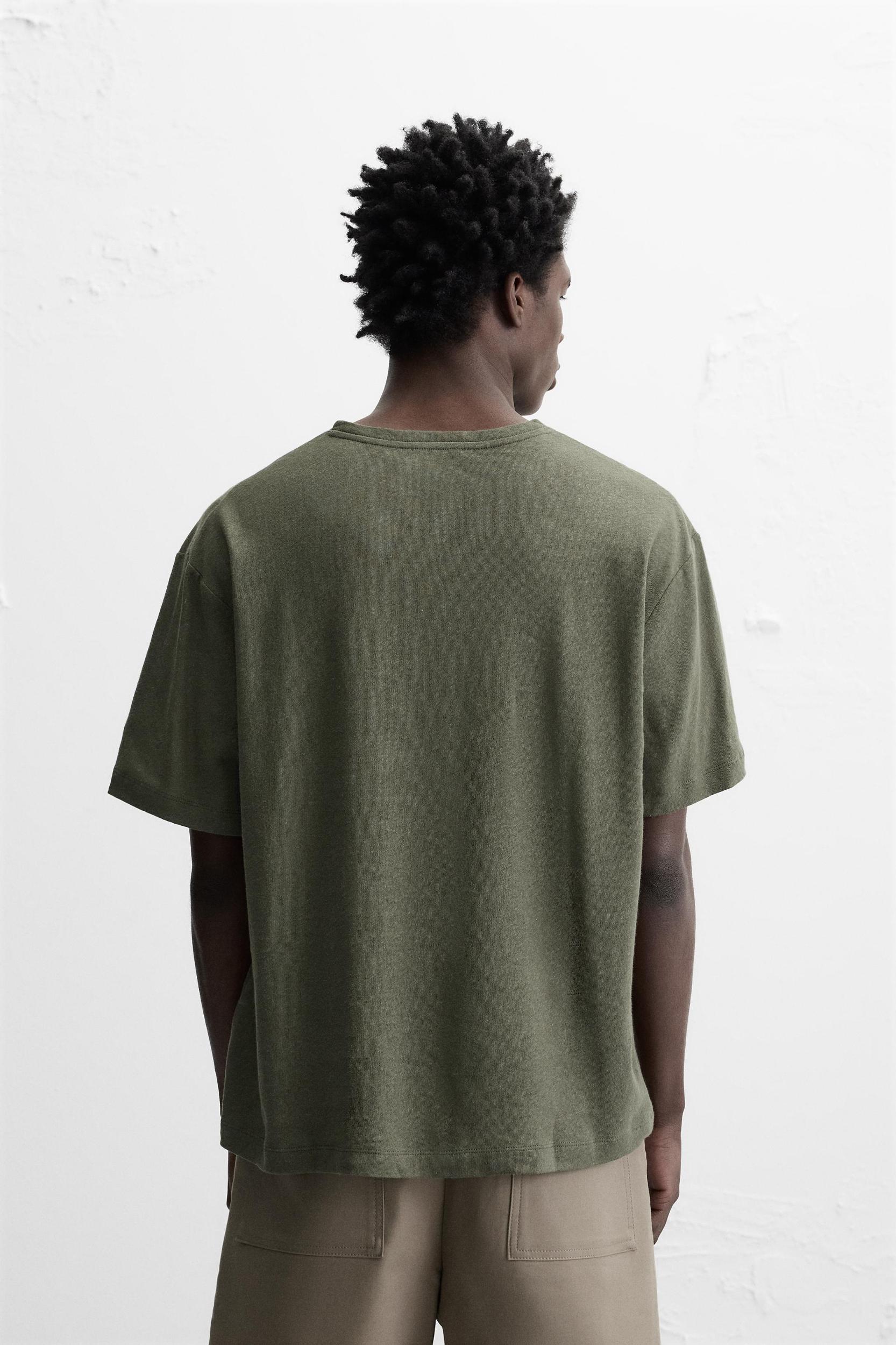 LINEN - COTTON T-SHIRT Product Image
