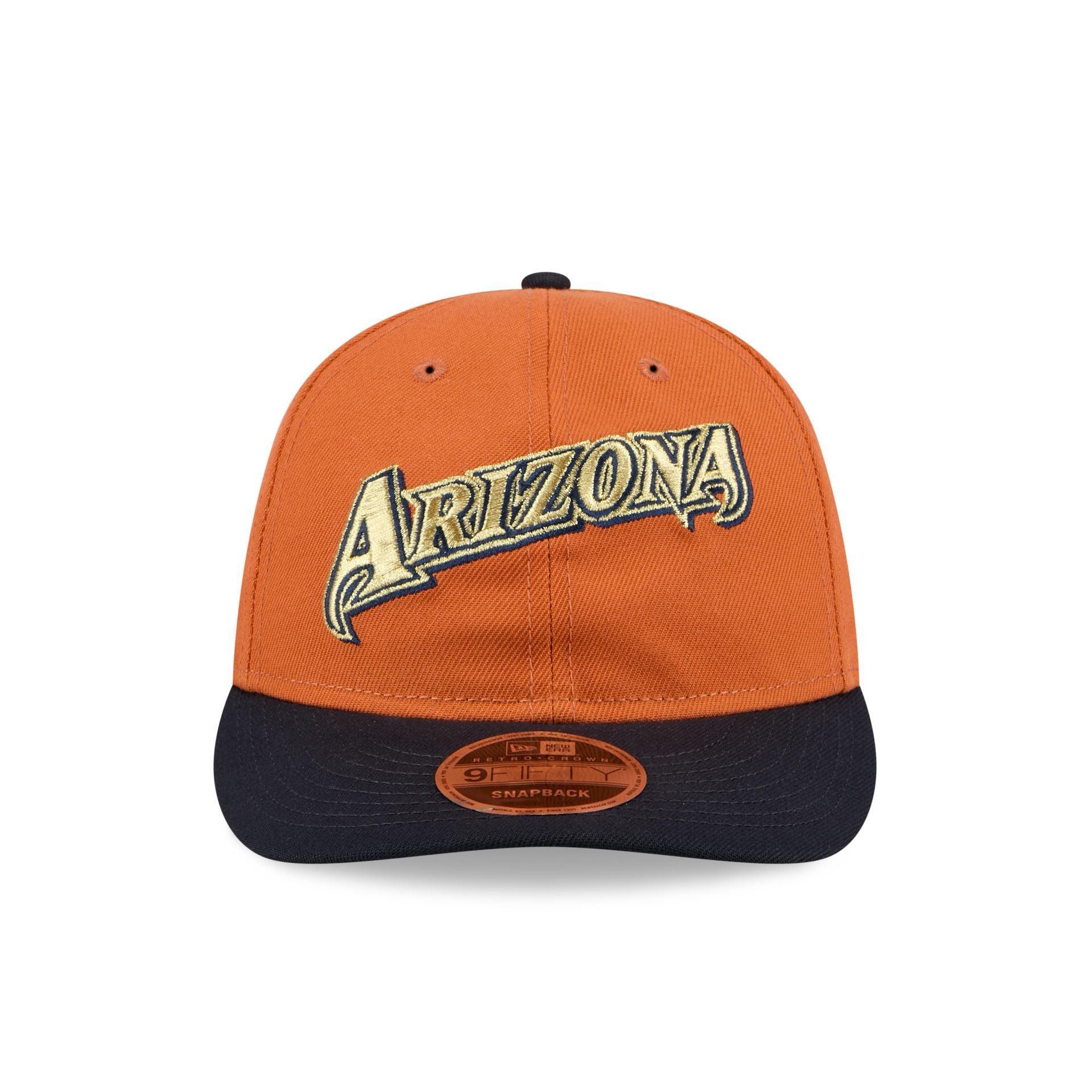 Arizona Diamondbacks Gold Wood Retro Crown 9FIFTY Snapback Hat Male Product Image