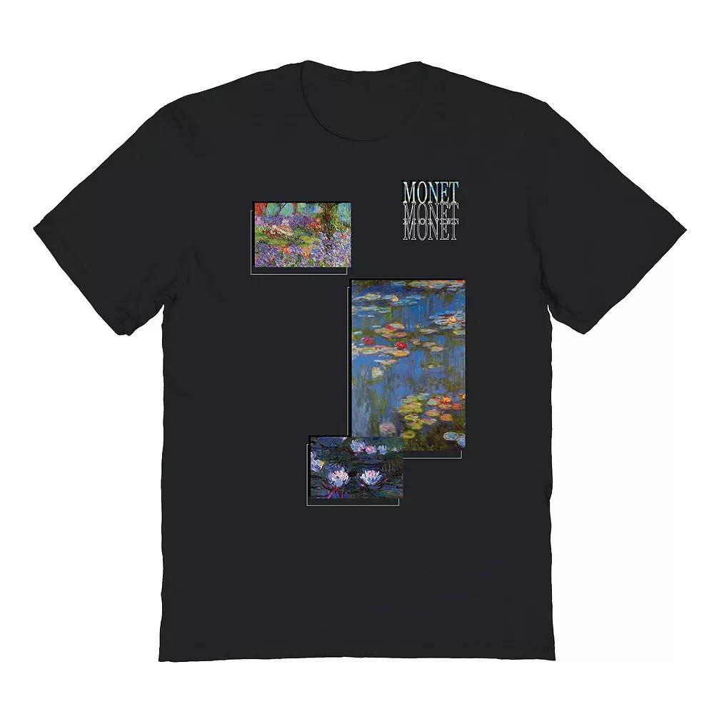 Men's Monet Trio Square Graphic Tee, Size: Large, Black Product Image