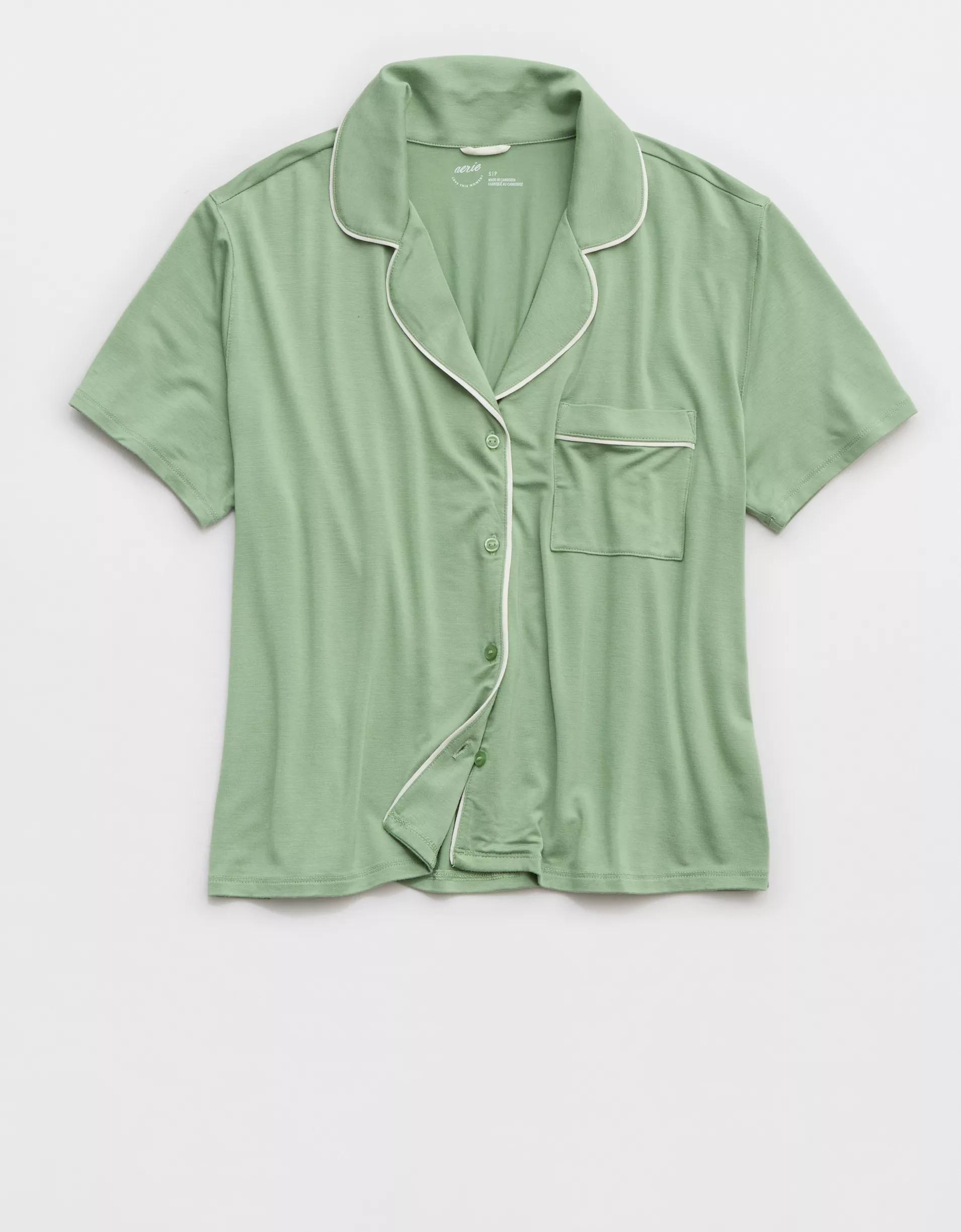 Aerie Real Soft® Short Sleeve Pajama Shirt Product Image