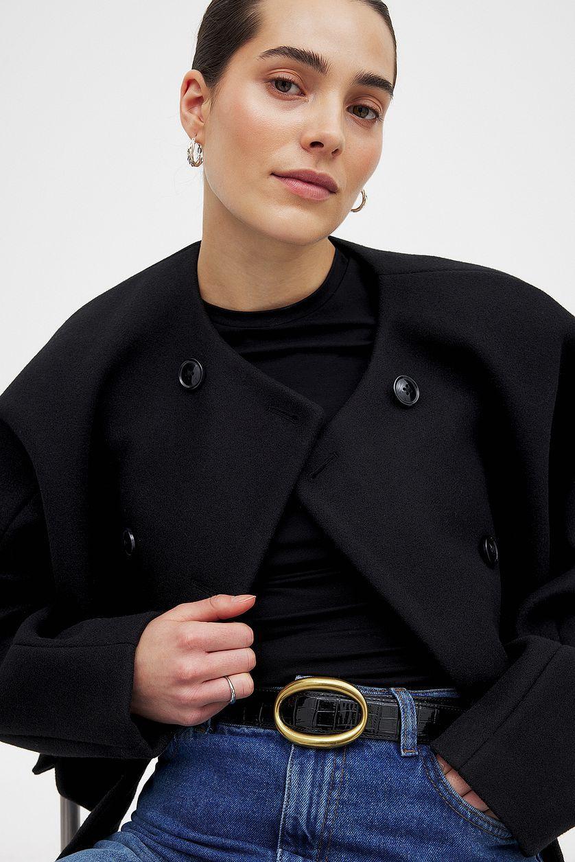 Wool Blend Short Jacket Product Image