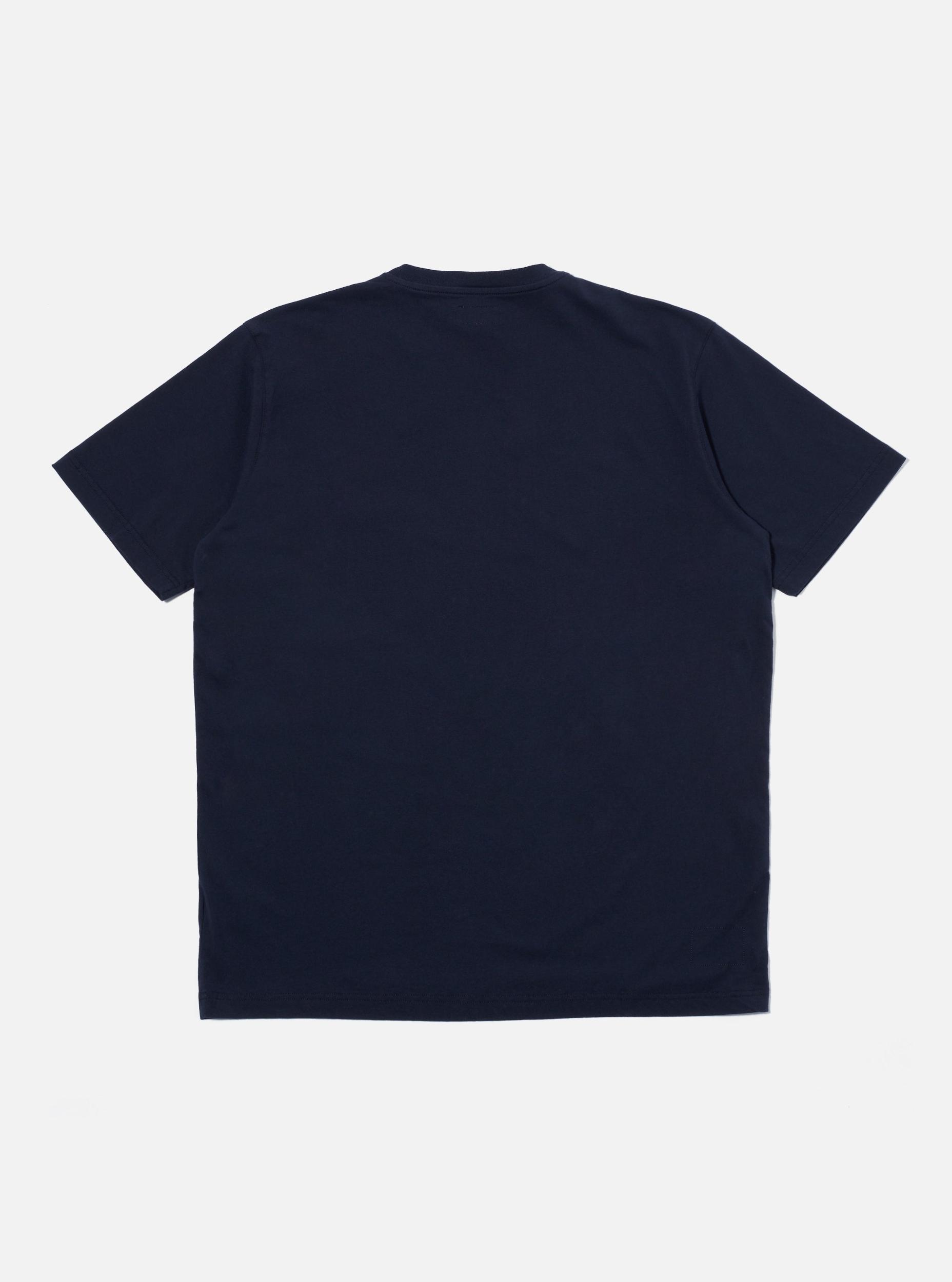 Bright Navy Organic Jersey Print Pocket Tee Product Image