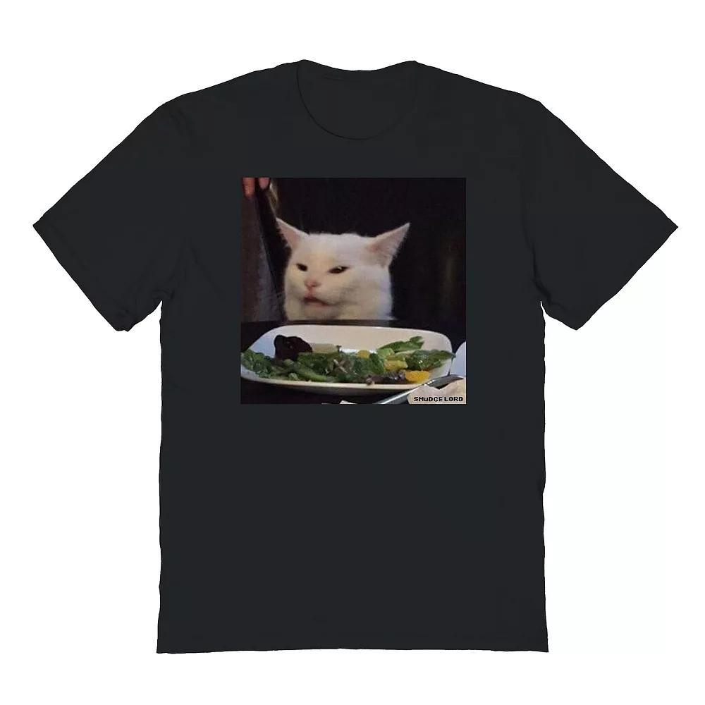 Men's Cat Meme Graphic Tee, Size: XL, Black Product Image