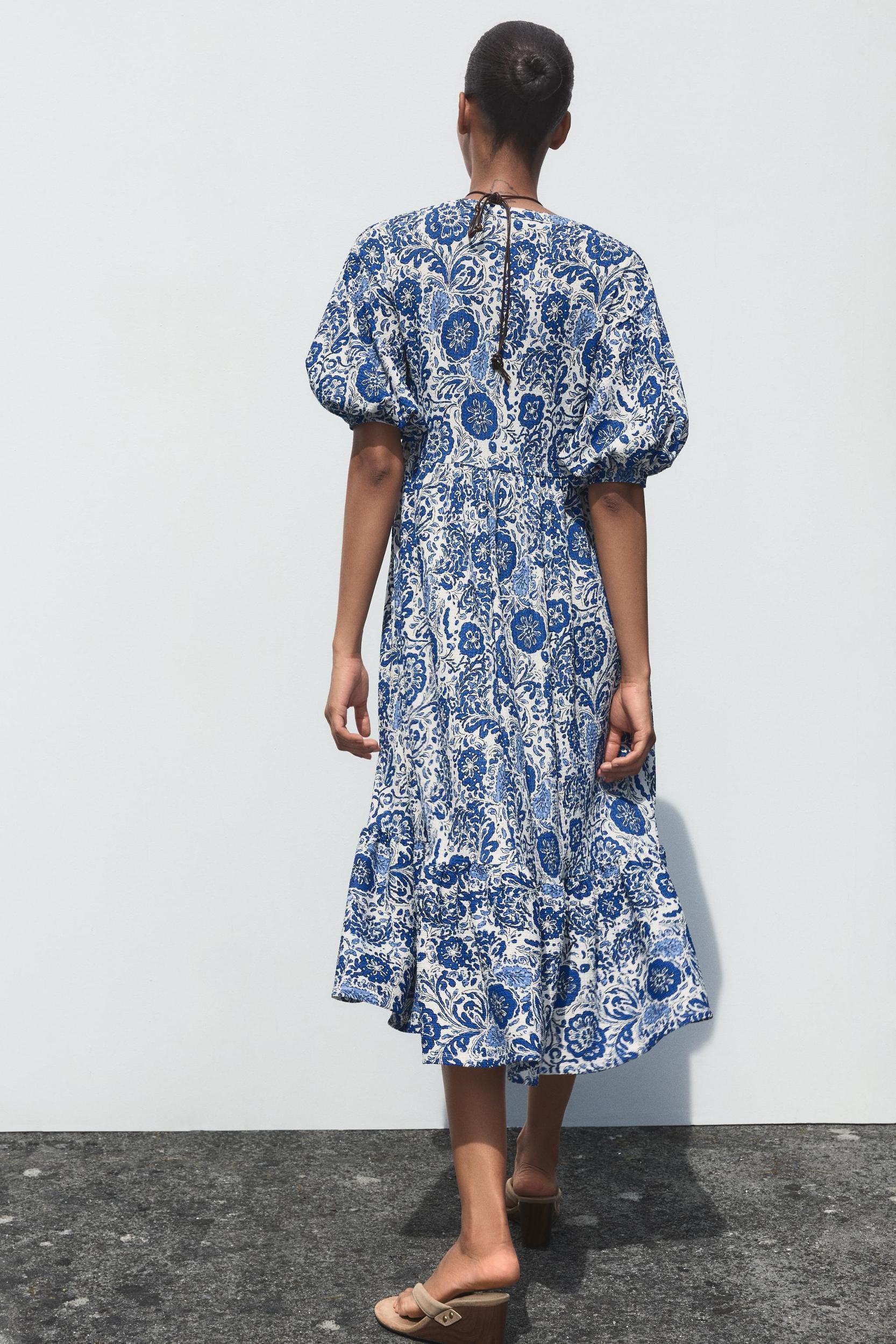 PRINTED MIDI DRESS Product Image
