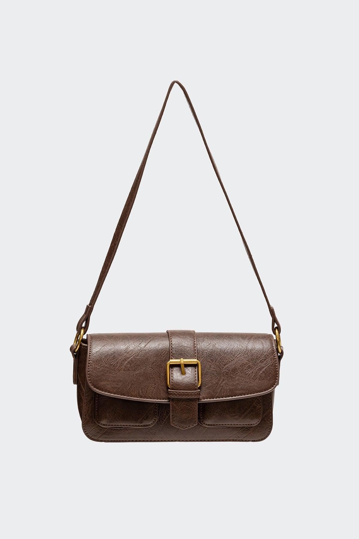 Faux Leather Buckle Bag Product Image