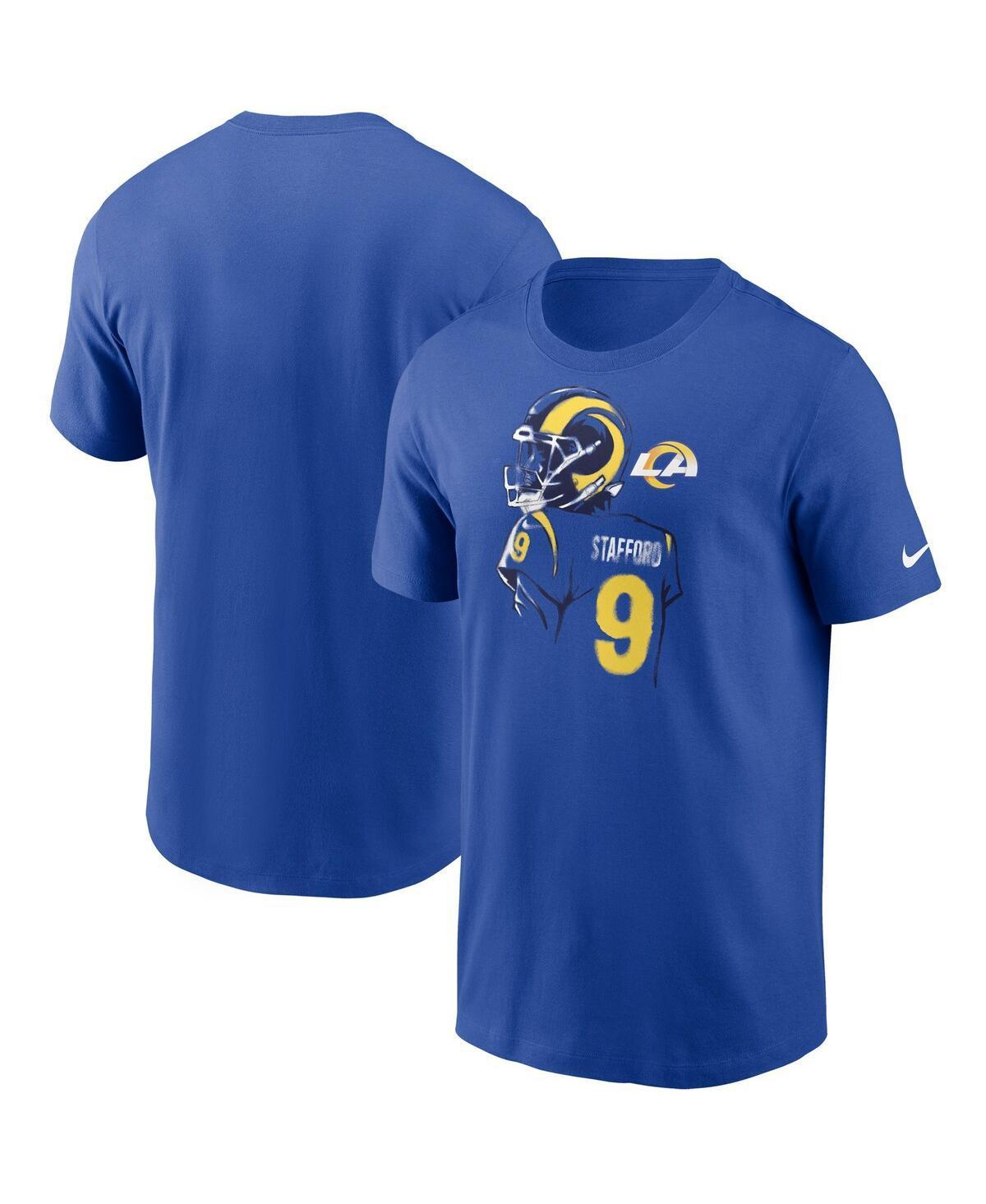 Men's Nike Matthew Stafford Royal Los Angeles Rams Player Graphic T-Shirt, Size: 2XL, Blue Product Image