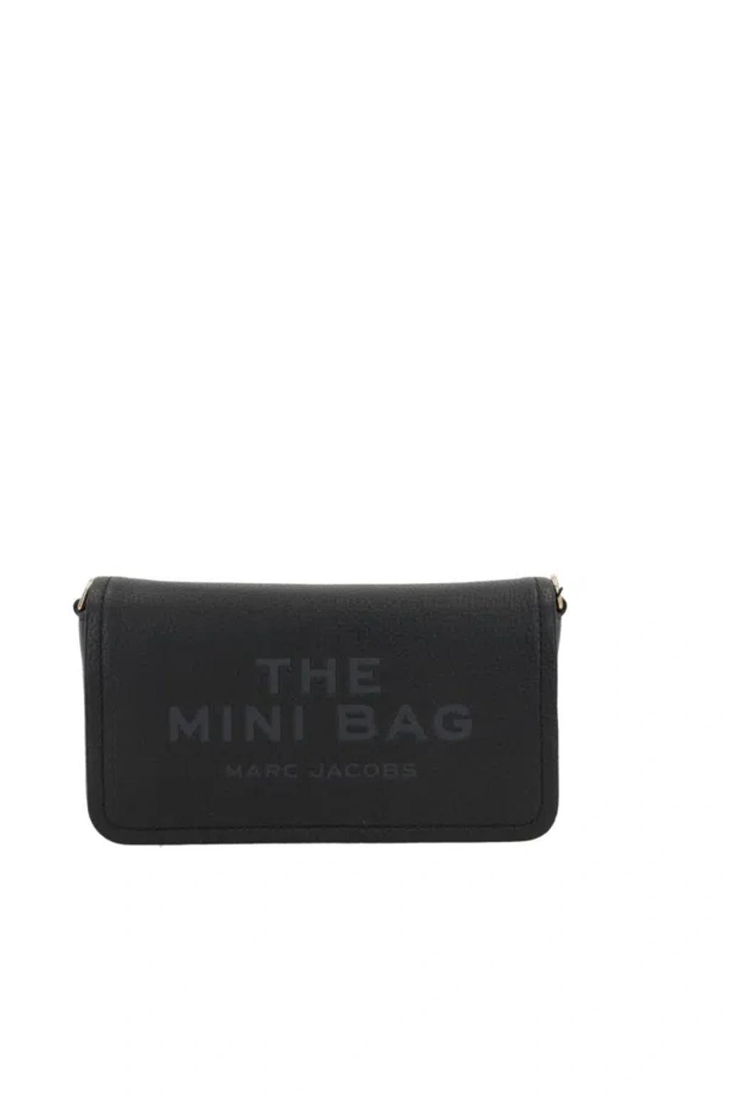 MARC JACOBS The Leather Mini Black Bag In Schwarz Product Image