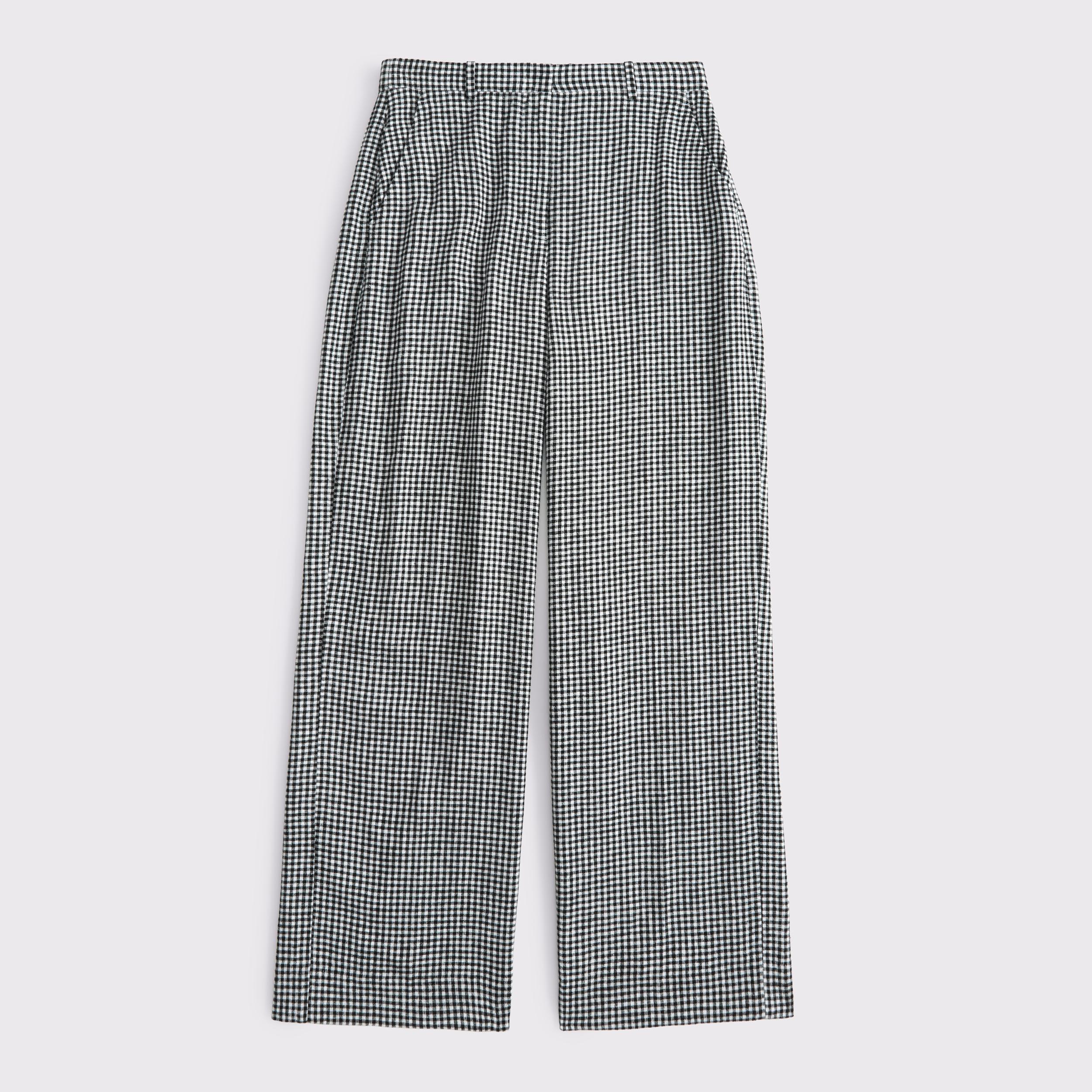 Curve Love Tailored Linen-Blend Wide Leg Pant Product Image