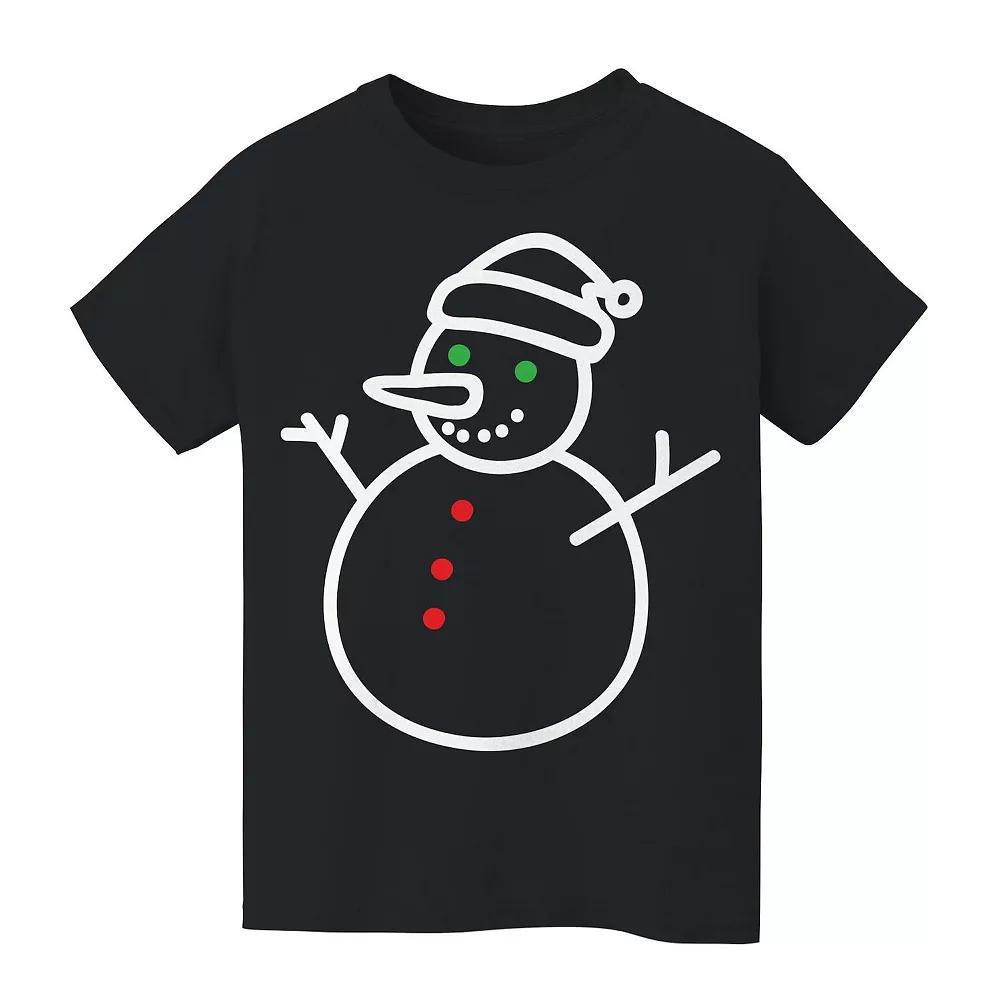 Kid's 8-20 Snow Christmas Man Christmas Graphic Tee, Kids Unisex,  Product Image