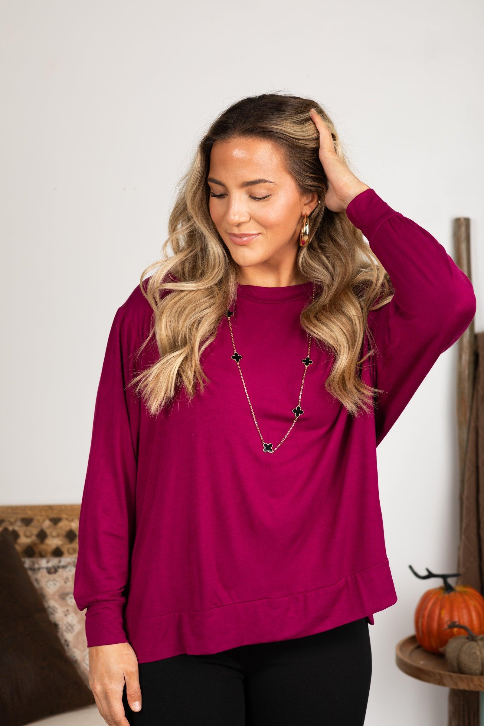 Super Soft Basic Dolman Sleeve Top Product Image