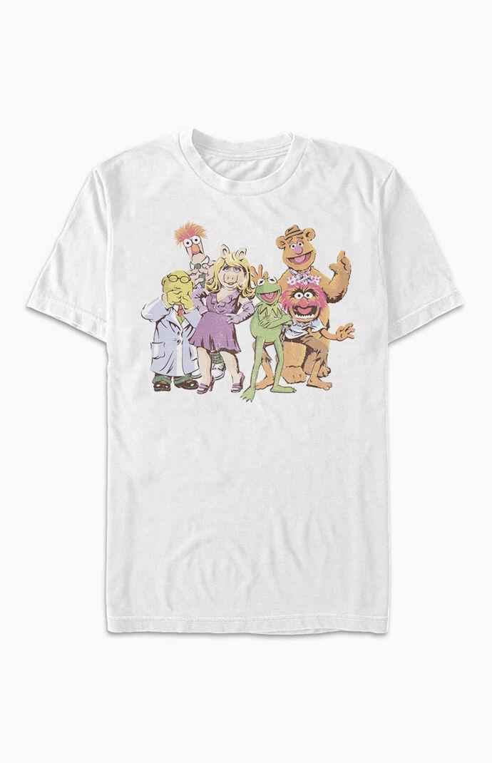 Disneys Muppets Group Shot Illustrated Mens Tee Product Image