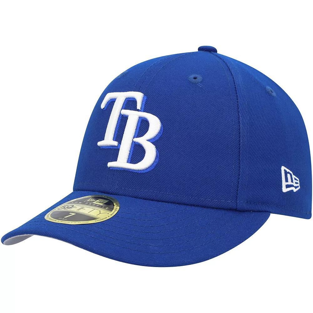 Men's New Era Royal Tampa Bay Rays White Logo Low Profile 59FIFTY Fitted Hat,  Product Image