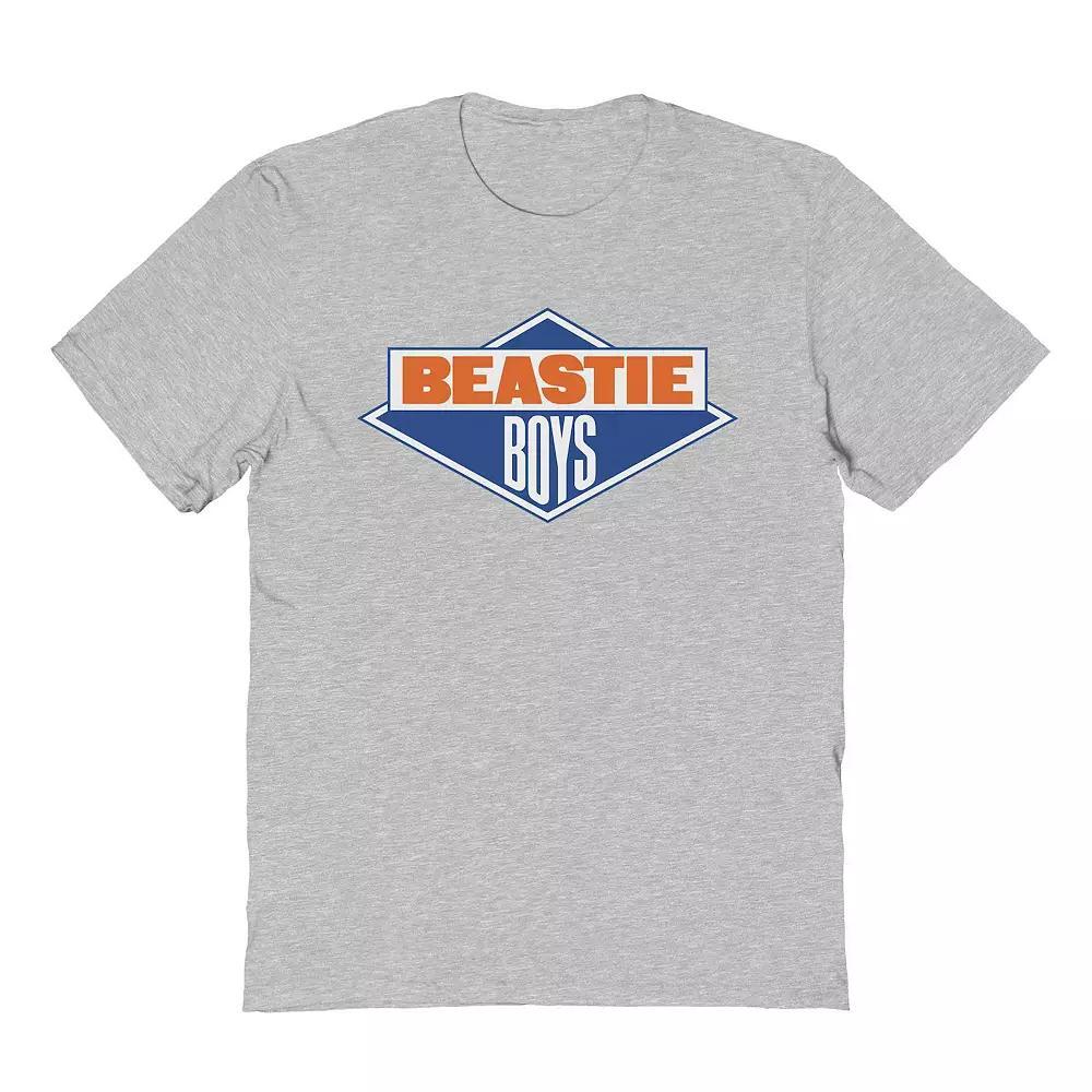 Men's Beastie Boys Logo Blue Red White Graphic Tee, Size: Medium, Sport Gray Product Image