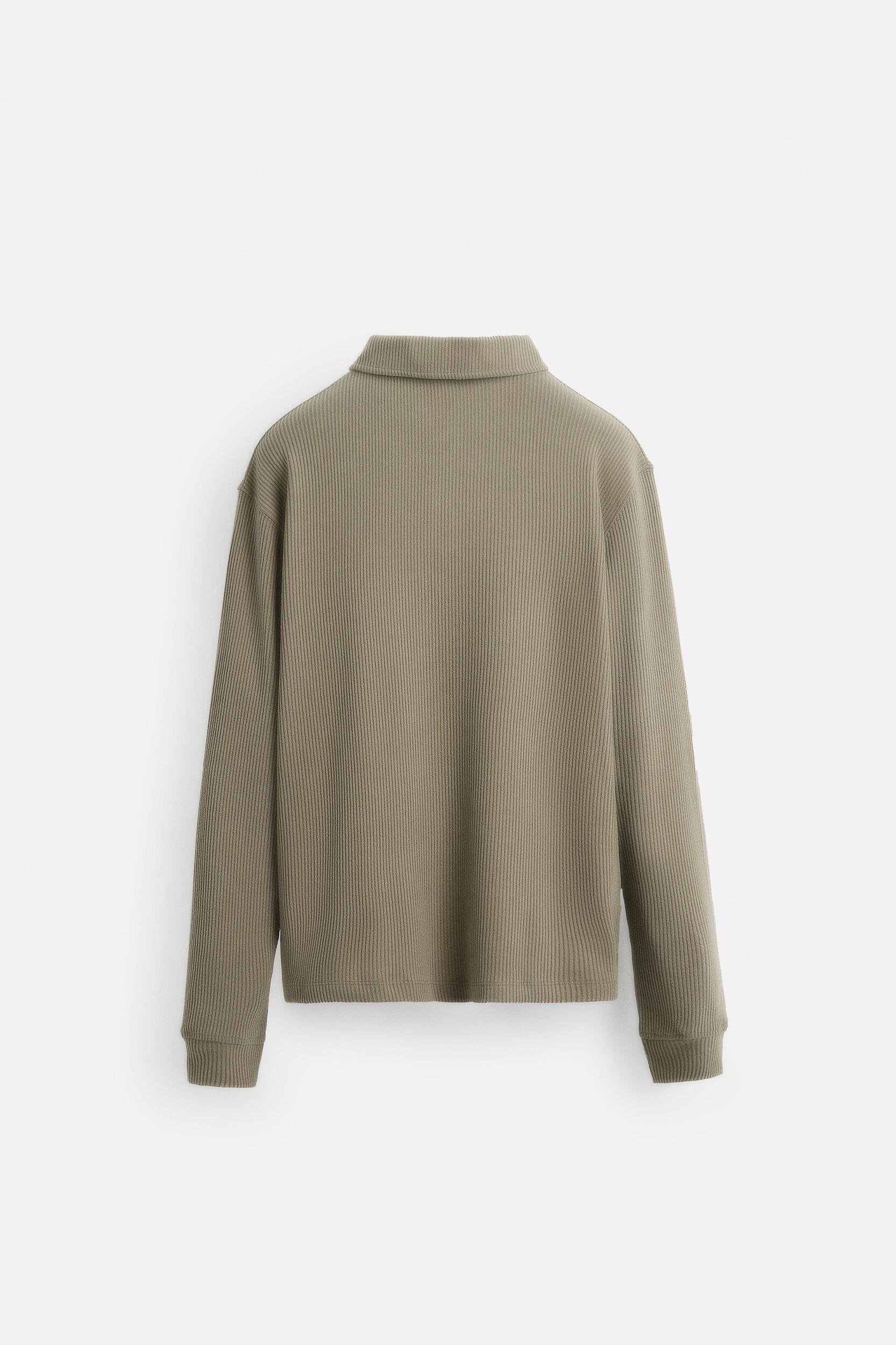 TEXTURED RIBBED POLO Product Image