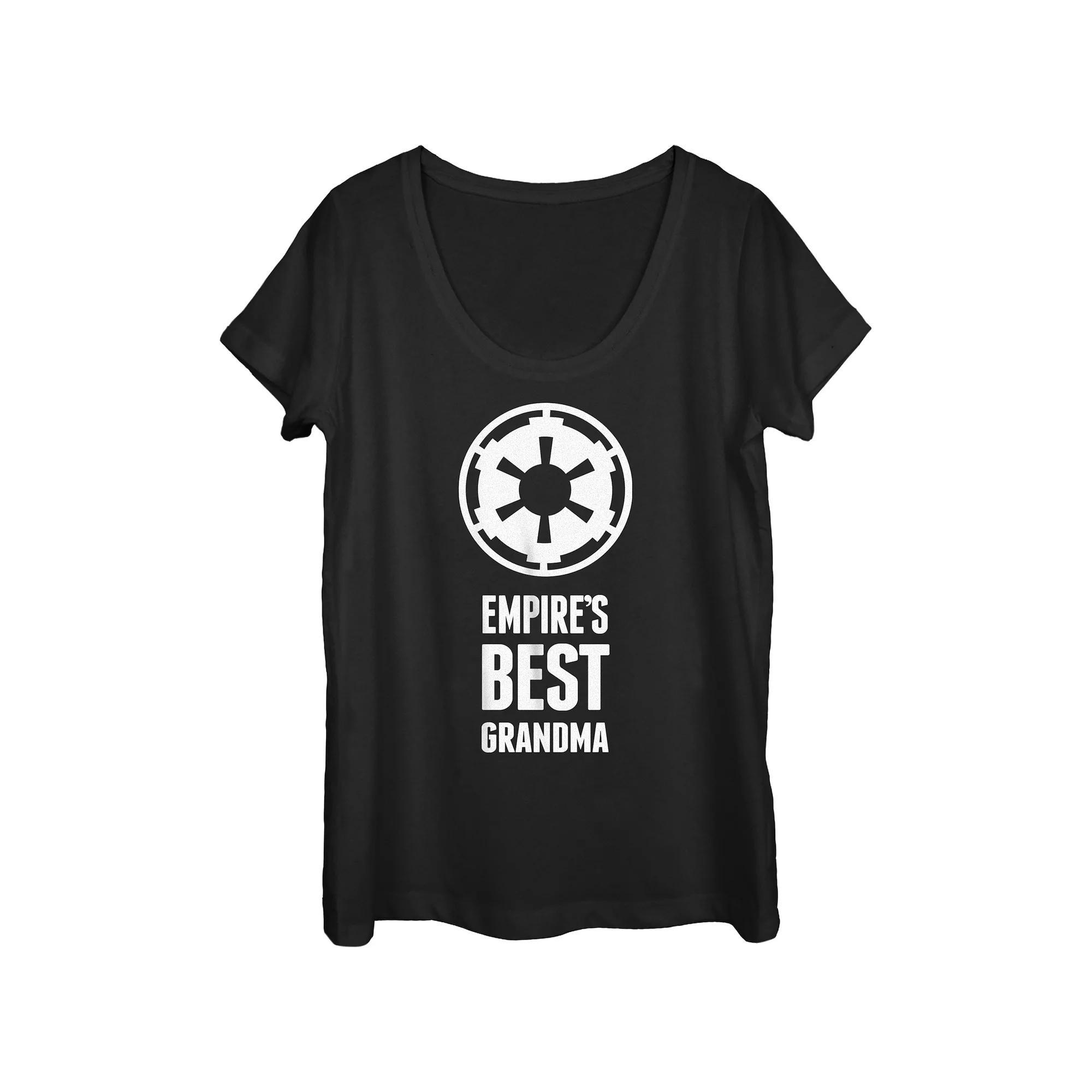 Juniors' Star Wars Empire's Best Grandma Empire Logo Scoop Neck Graphic Tee, Girl's,  Product Image
