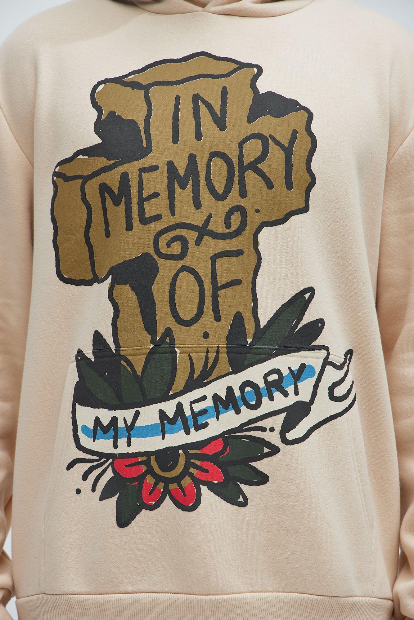 In Memory Of My Memory Hoodie - Tan Product Image