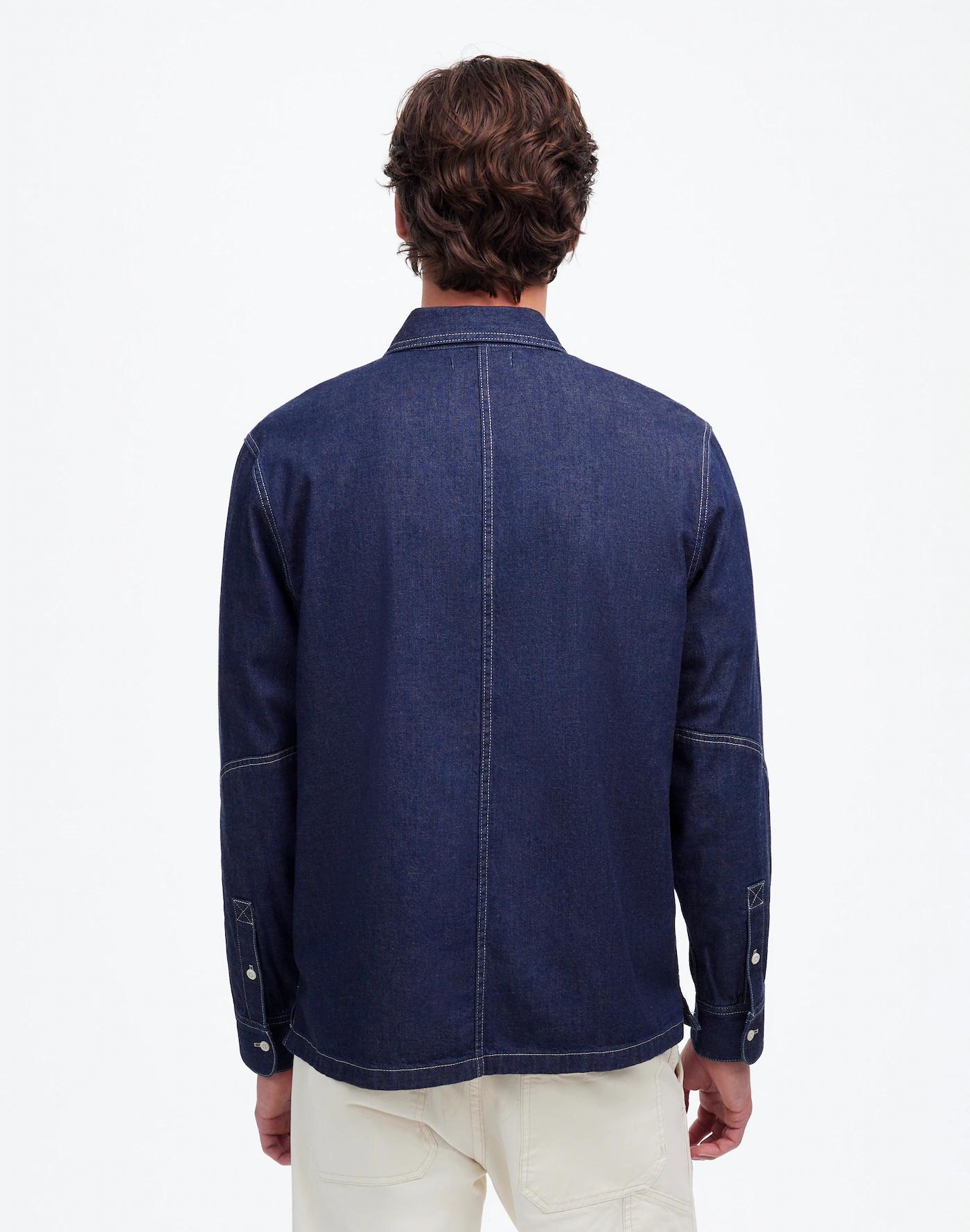 Straight-Hem Work Shirt in Japanese Denim Product Image