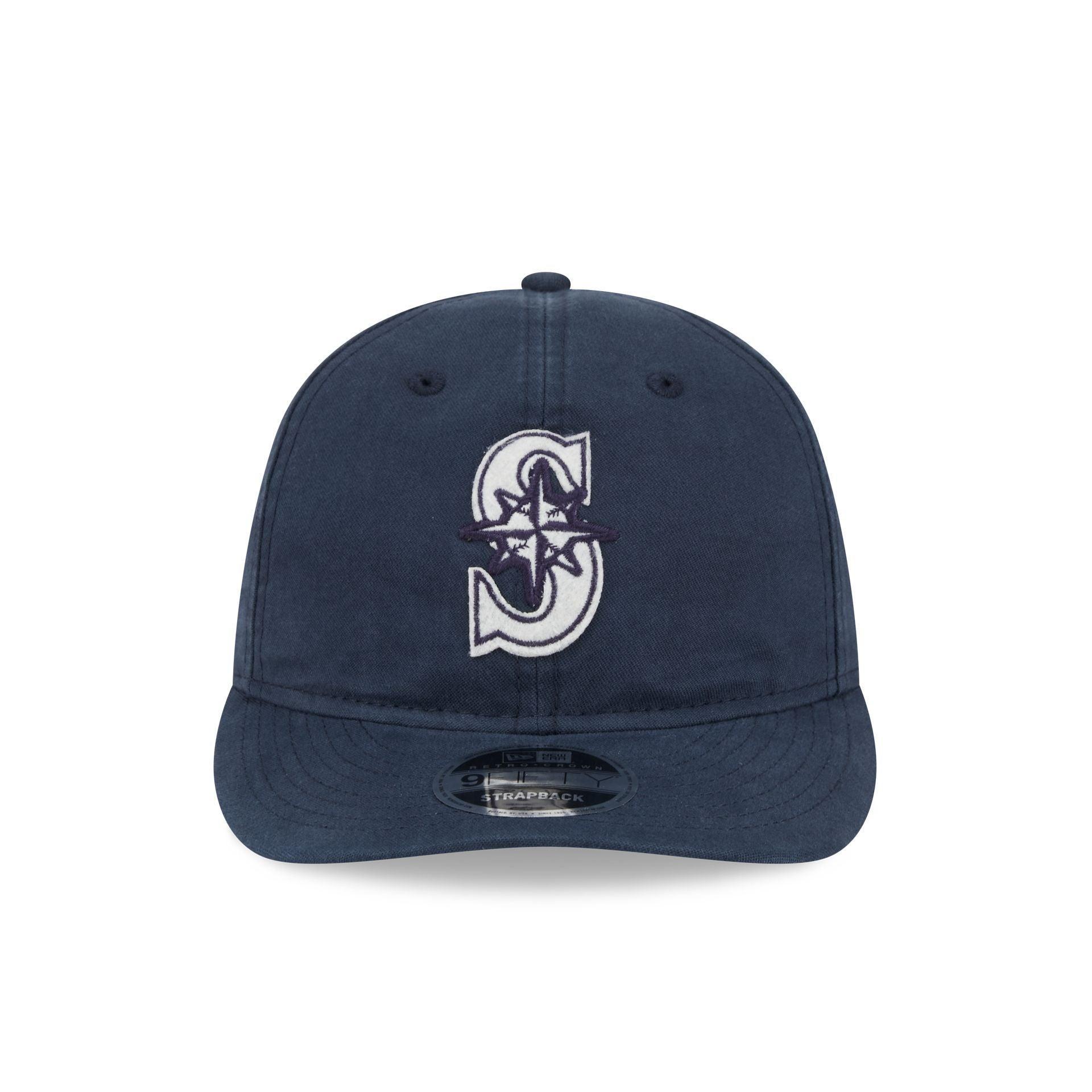 Seattle Mariners Canvas Felt Retro Crown 9FIFTY Adjustable Hat Male Product Image