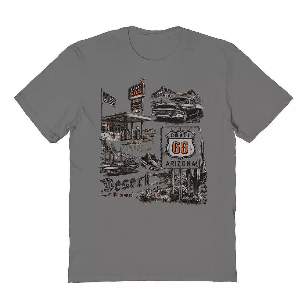 Men's Arizona Desert Road Graphic Tee, Size: XL, Grey Product Image