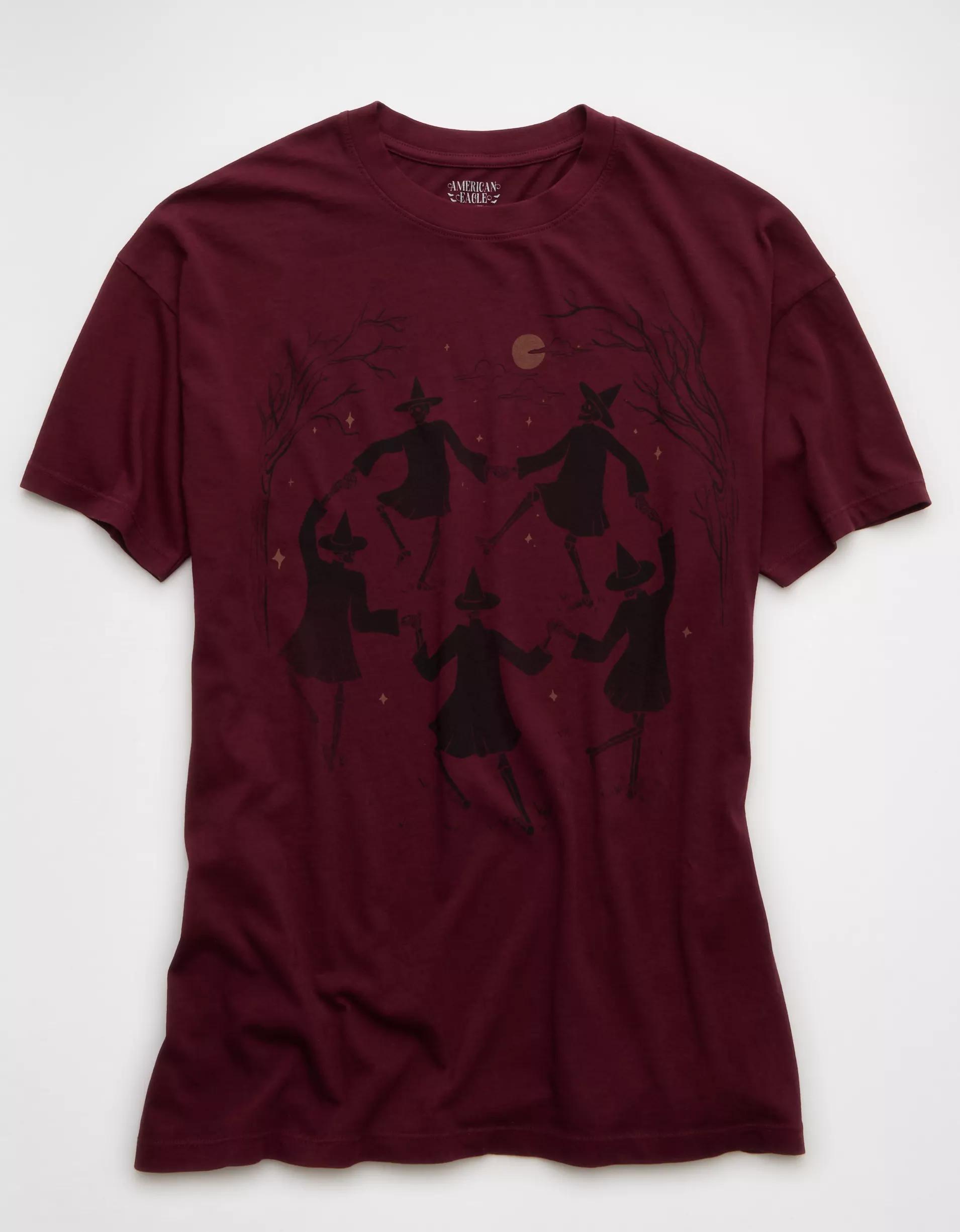 AE Oversized Halloween Graphic T-Shirt Product Image