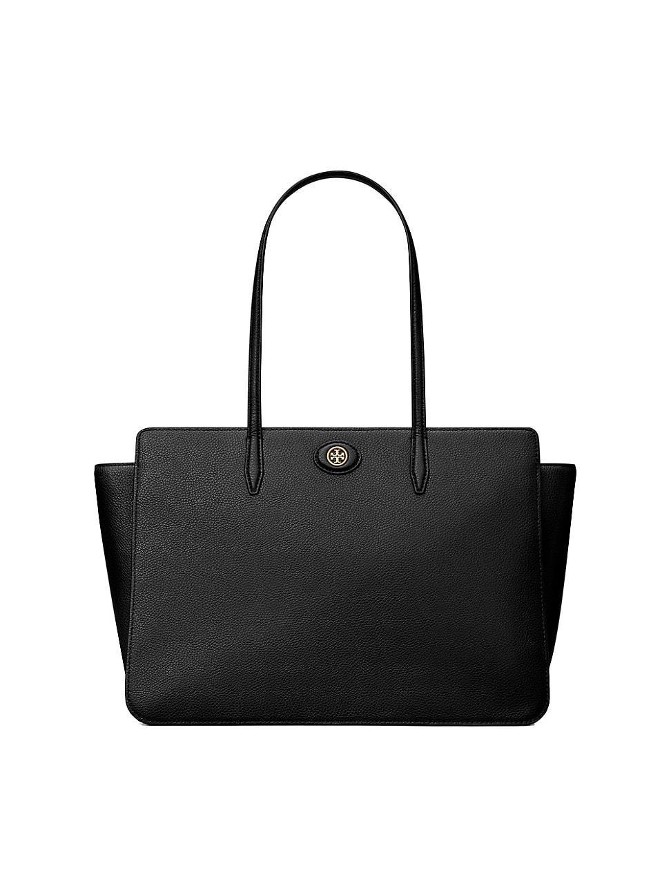 Tory Burch Robinson Pebbled Leather Medium Tote Product Image