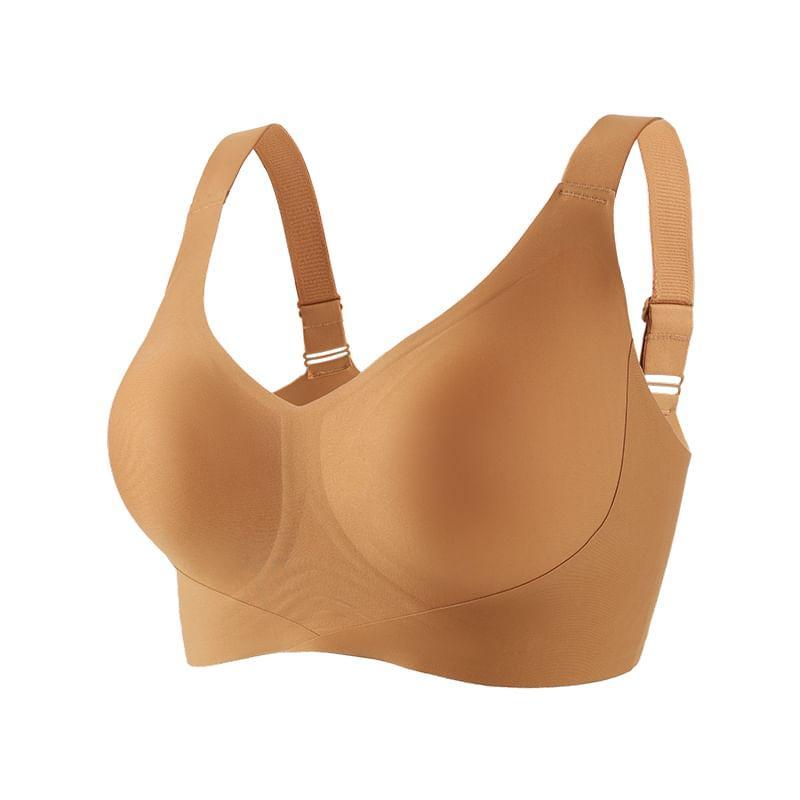 Plain Seamless Wireless Push Up Bra Product Image