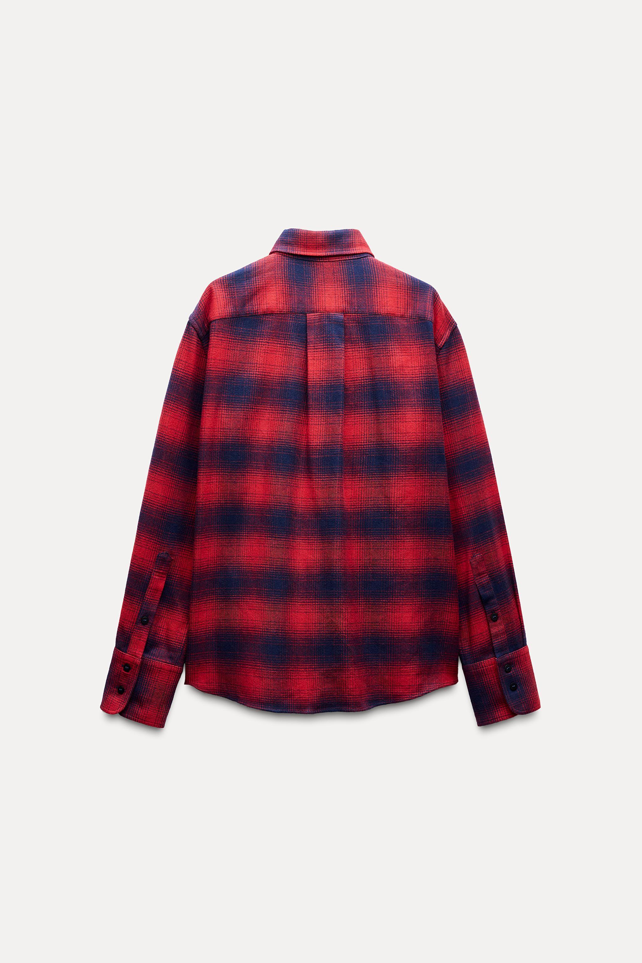 PLAID FLANNEL SHIRT ZW COLLECTION Product Image