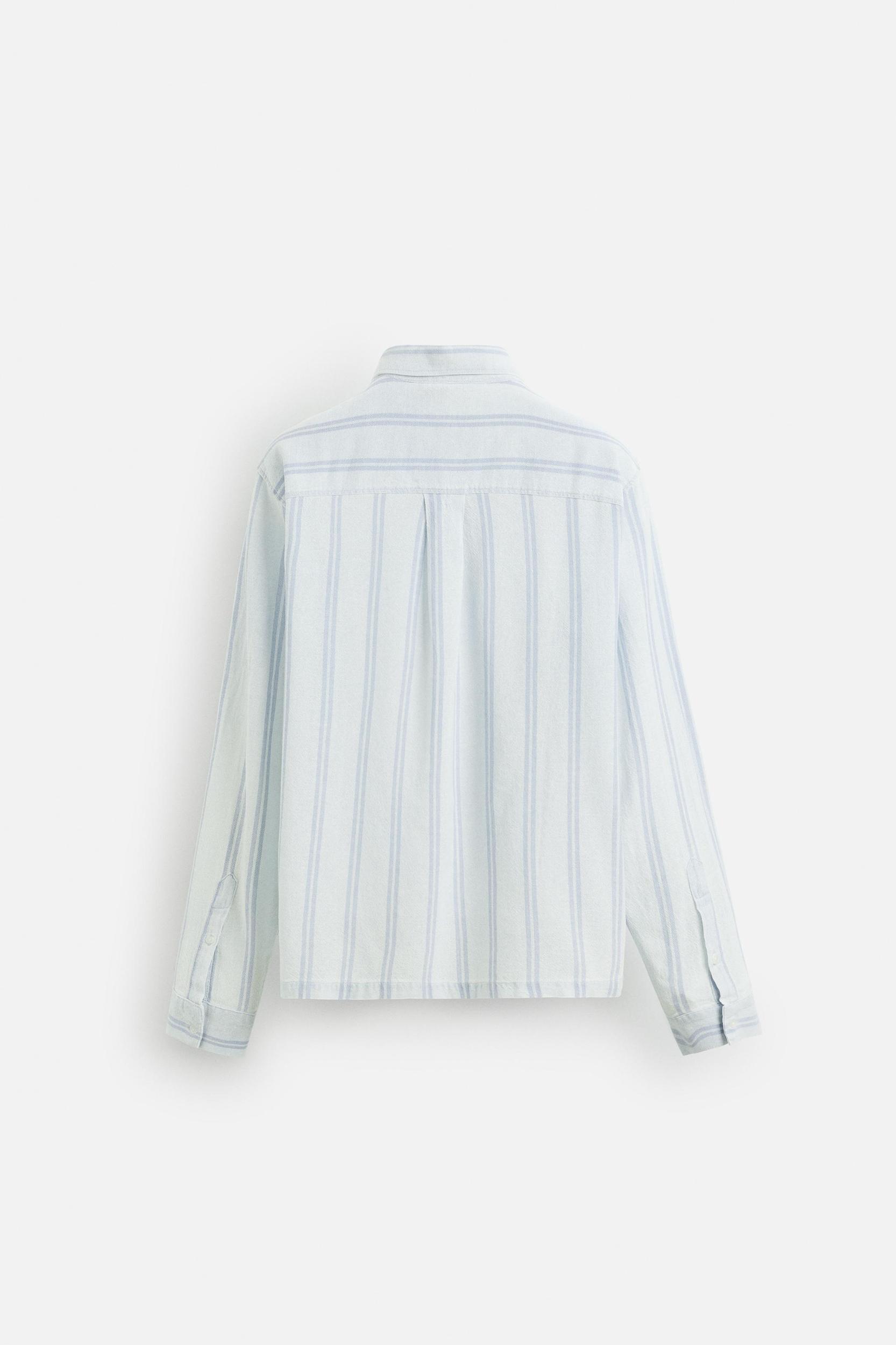 TEXTURED STRIPED SHIRT Product Image