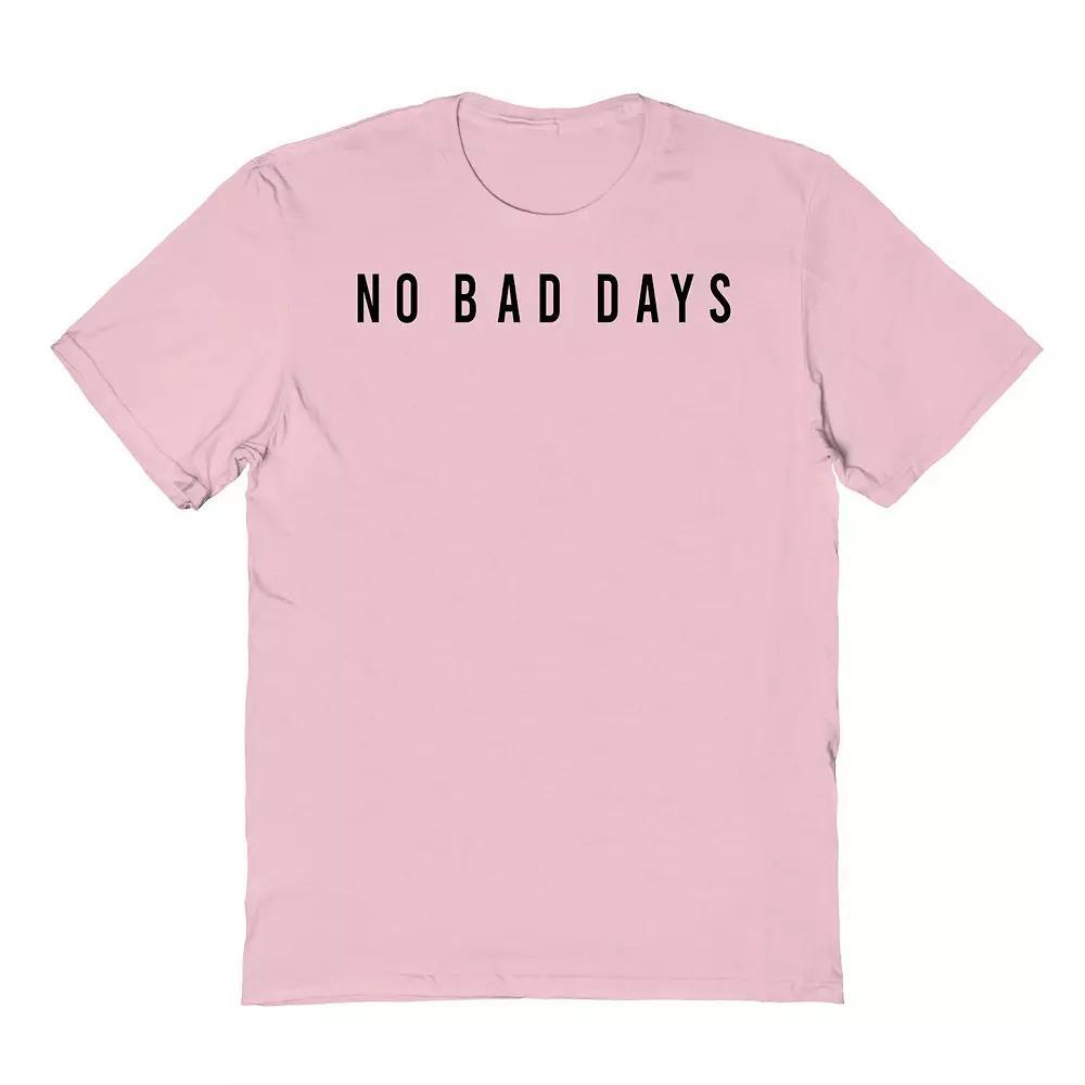 Men's No Bad Days Graphic Tee, Size: XL, Light Pink Product Image